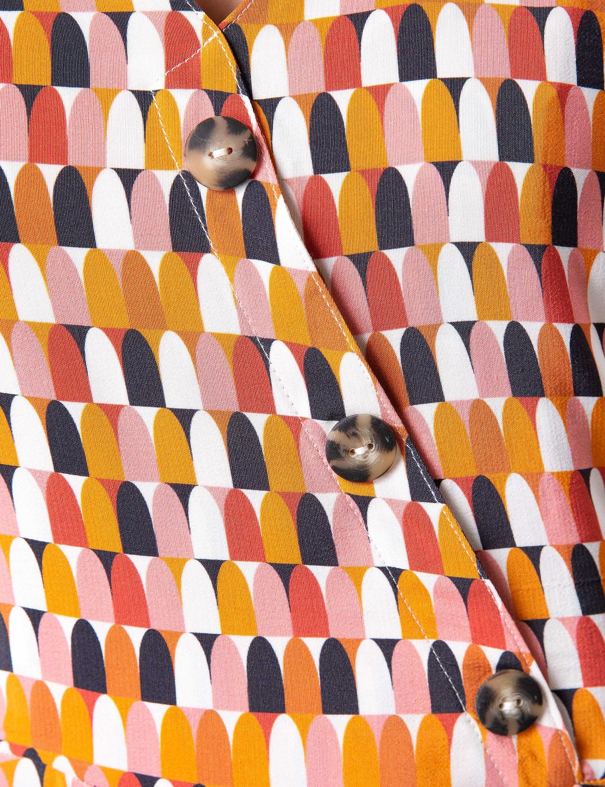 Hardal Dokuma Elbise - 50204424003