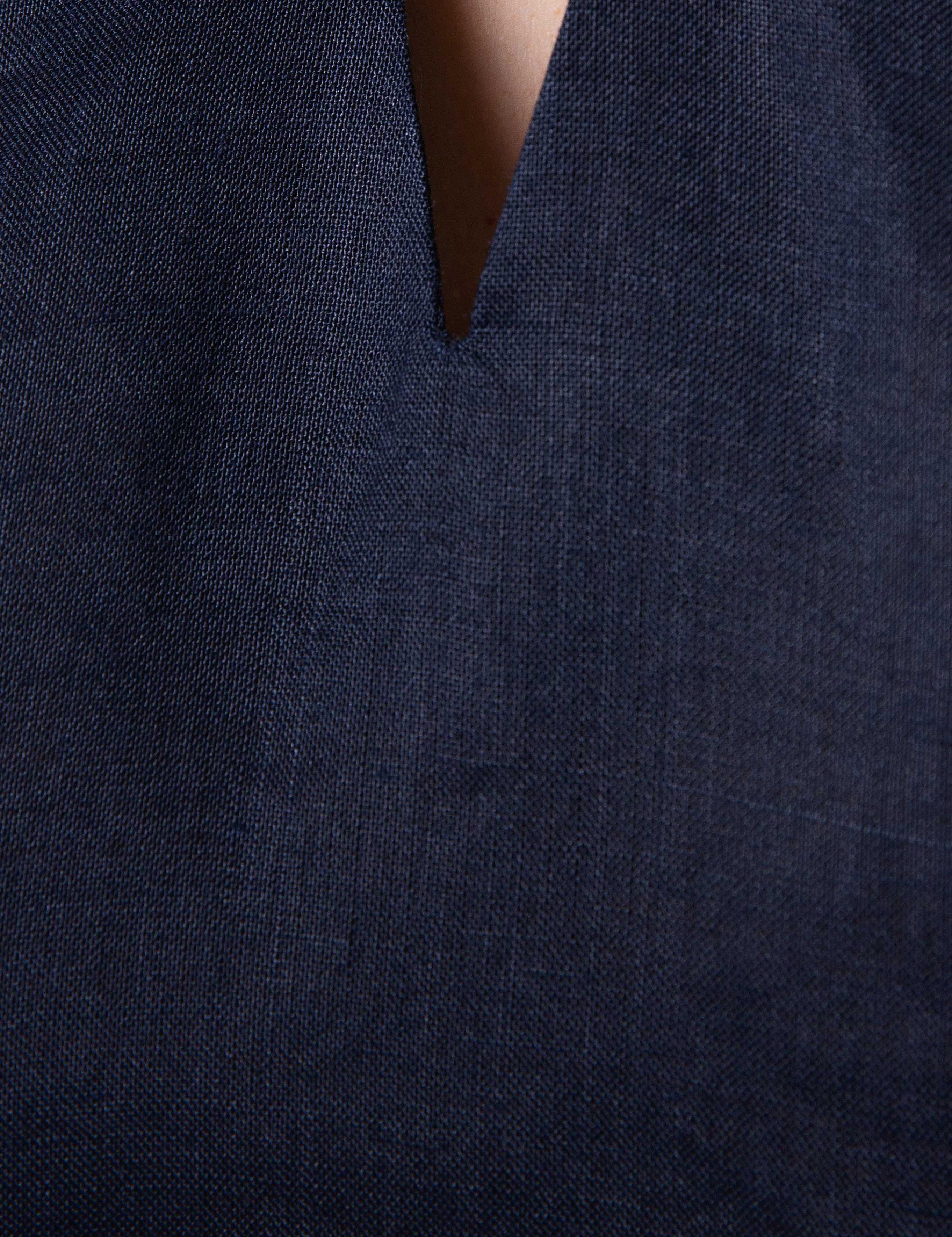 Lacivert Comfort Fit Bluz