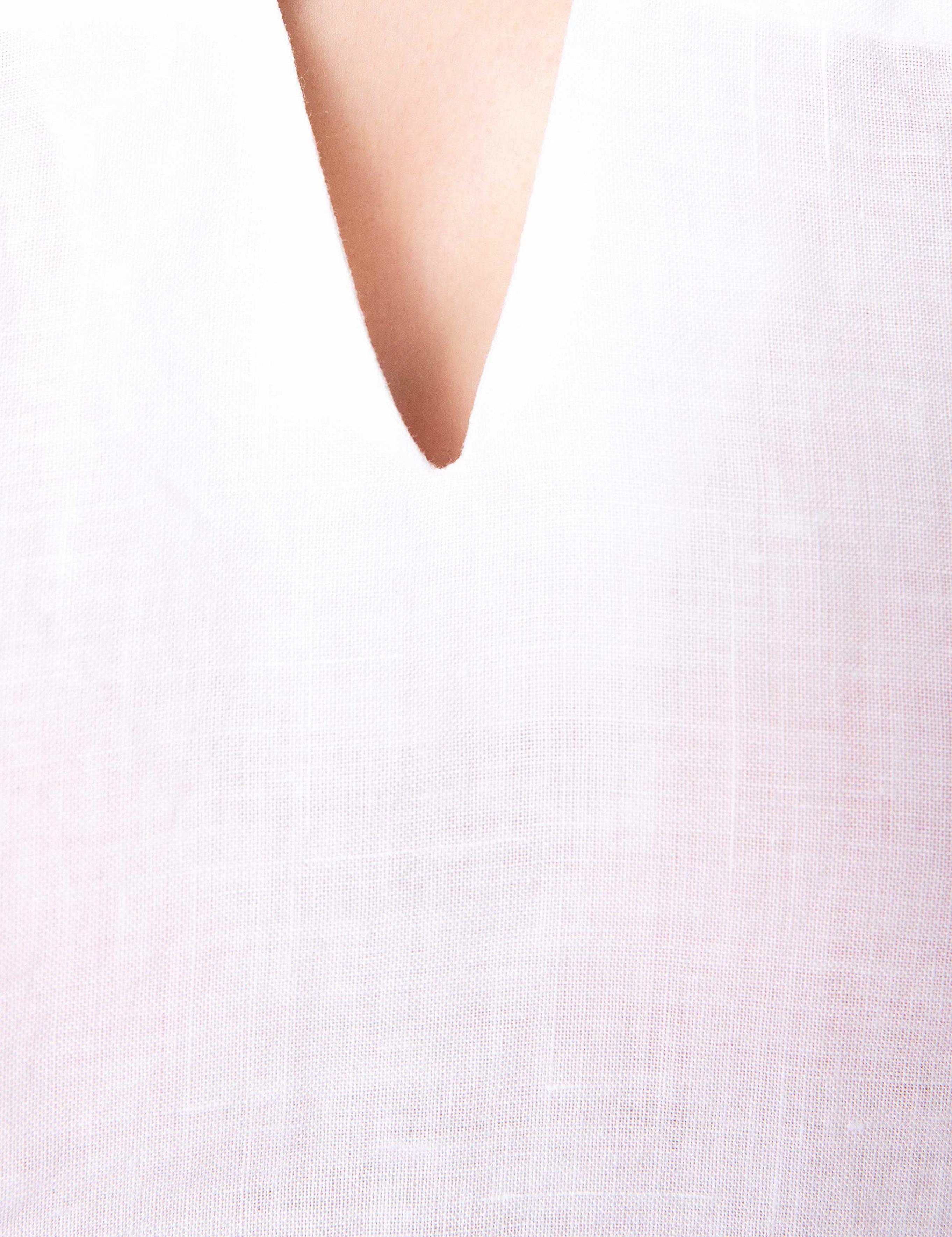 Beyaz Comfort Fit Bluz