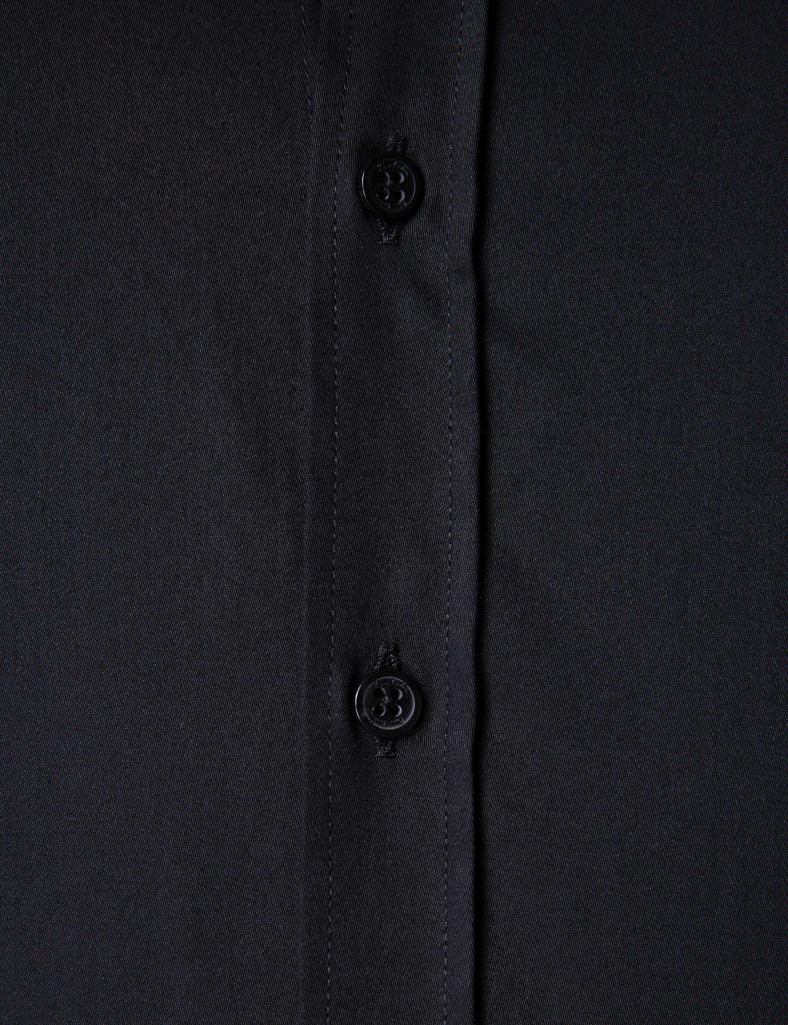 Siyah Slim Fit Basic Gömlek