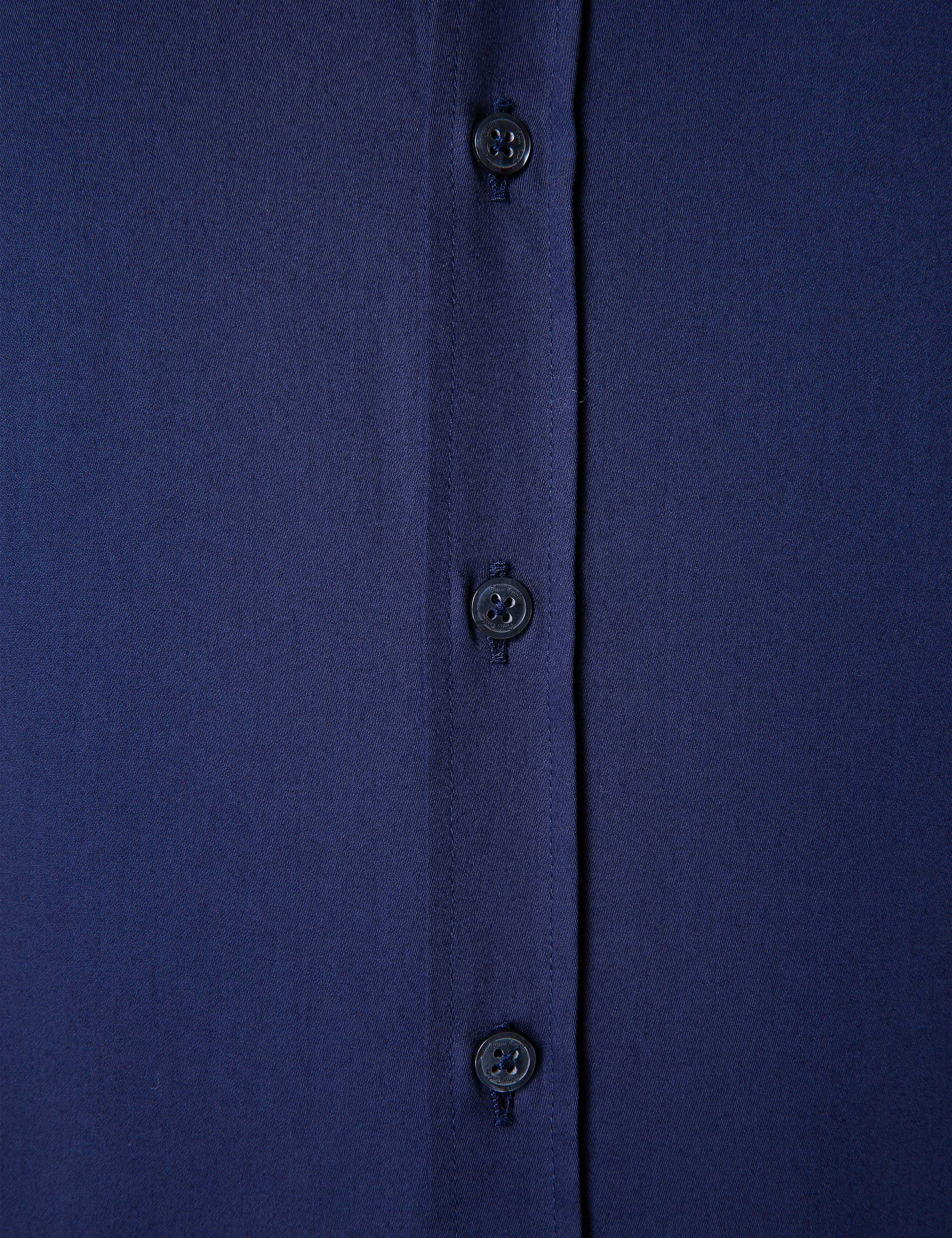Lacivert Slim Fit Basic Gömlek