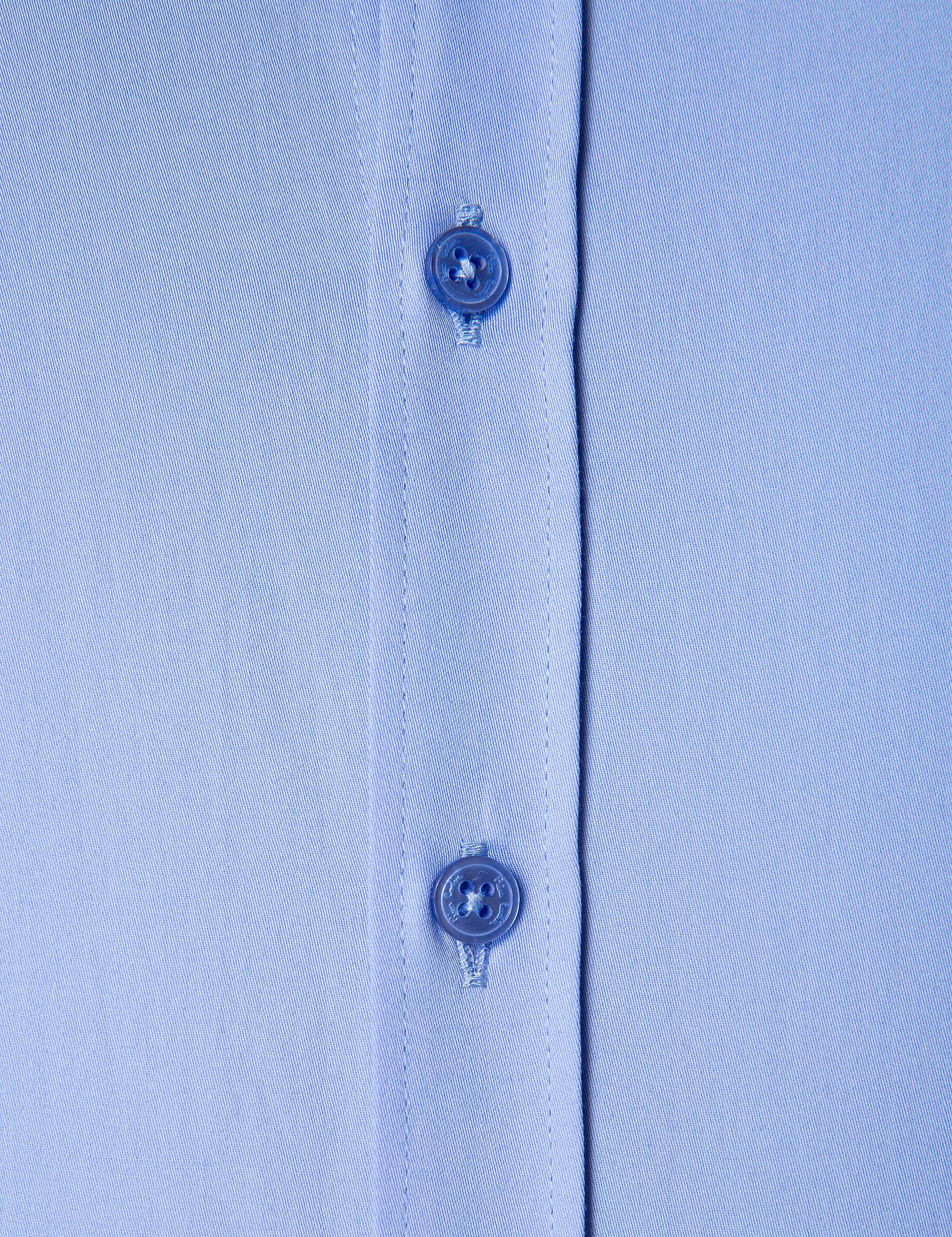 Koyu Mavi Slim Fit Uzun Kollu Basic Gömlek