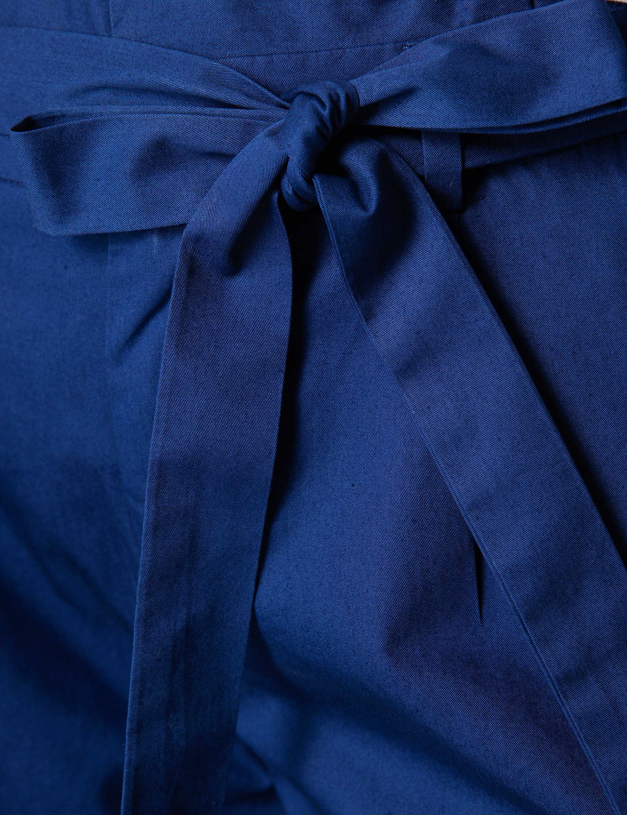 Lacivert Flare Fit Kumaş Pantolon