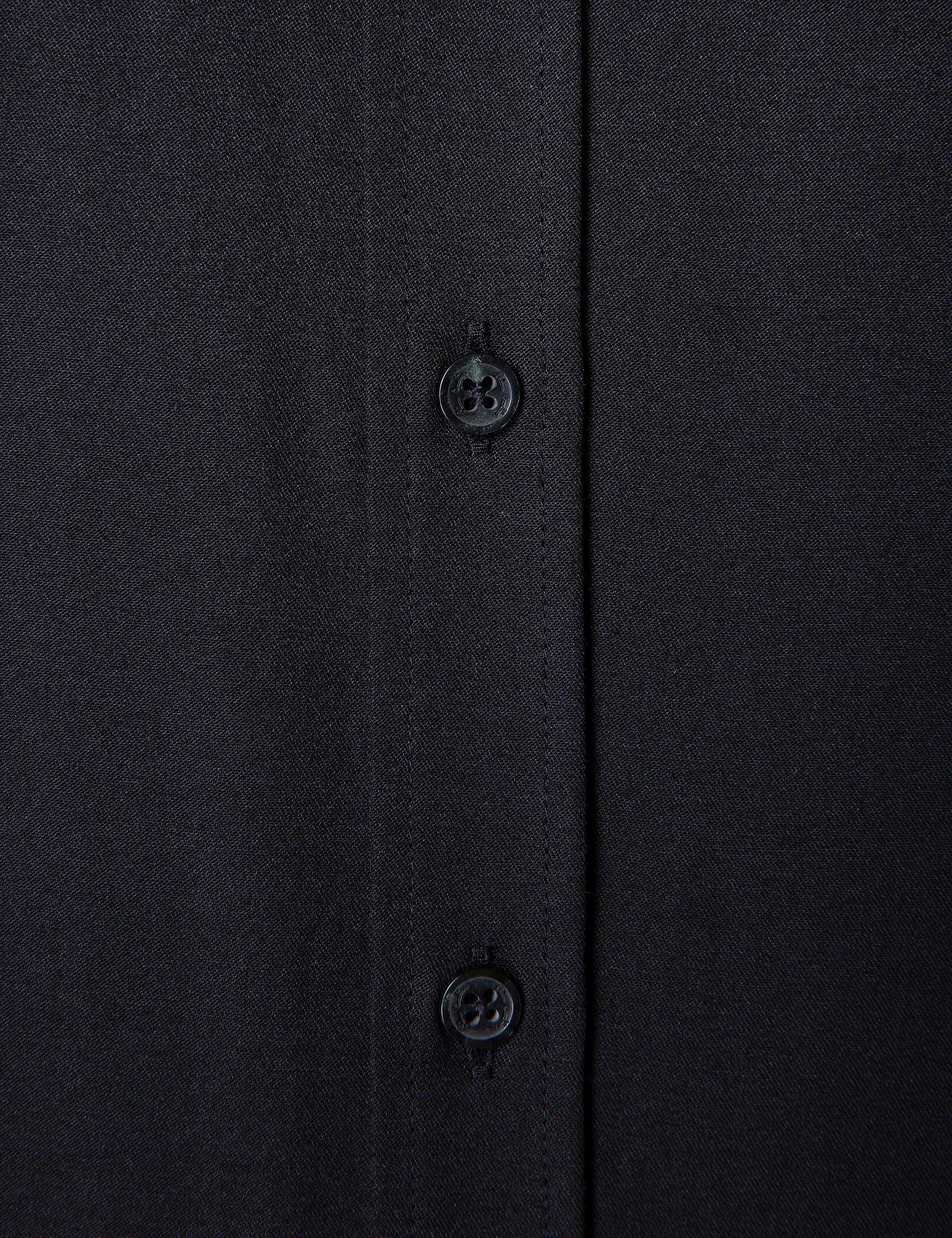 Siyah Regular Fit Basic Gömlek