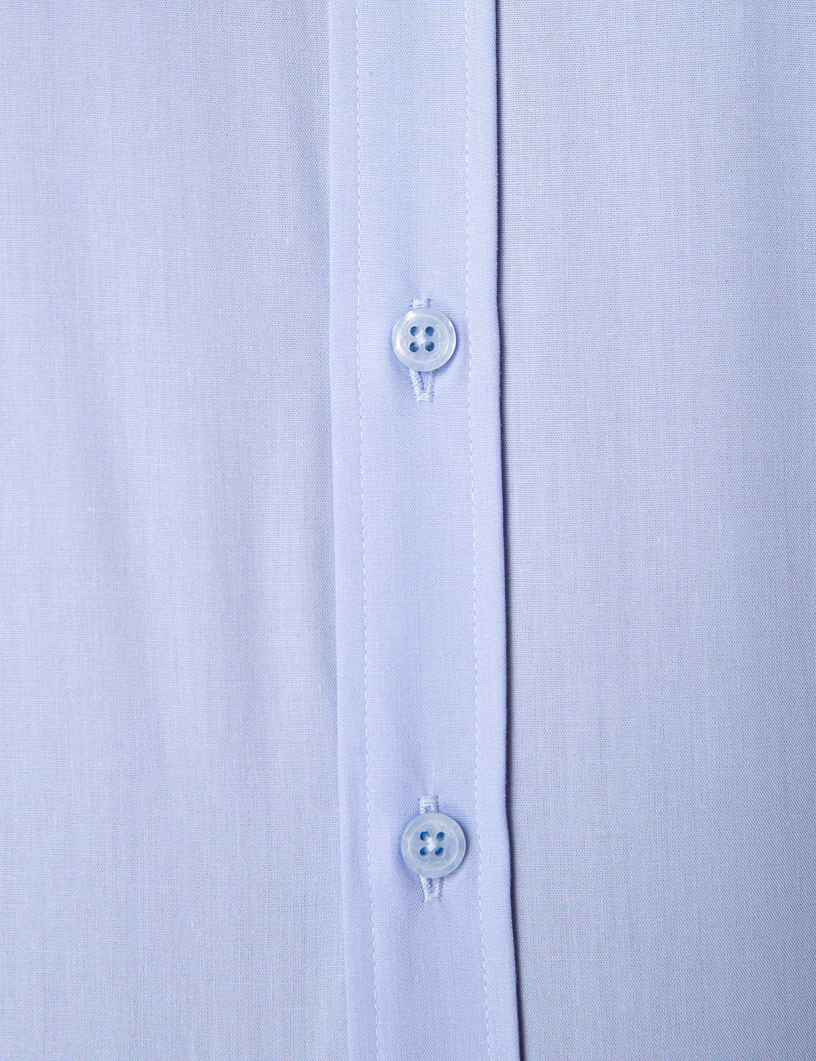 Açık Mavi Regular Fit Basic Kısa Kollu Gömlek