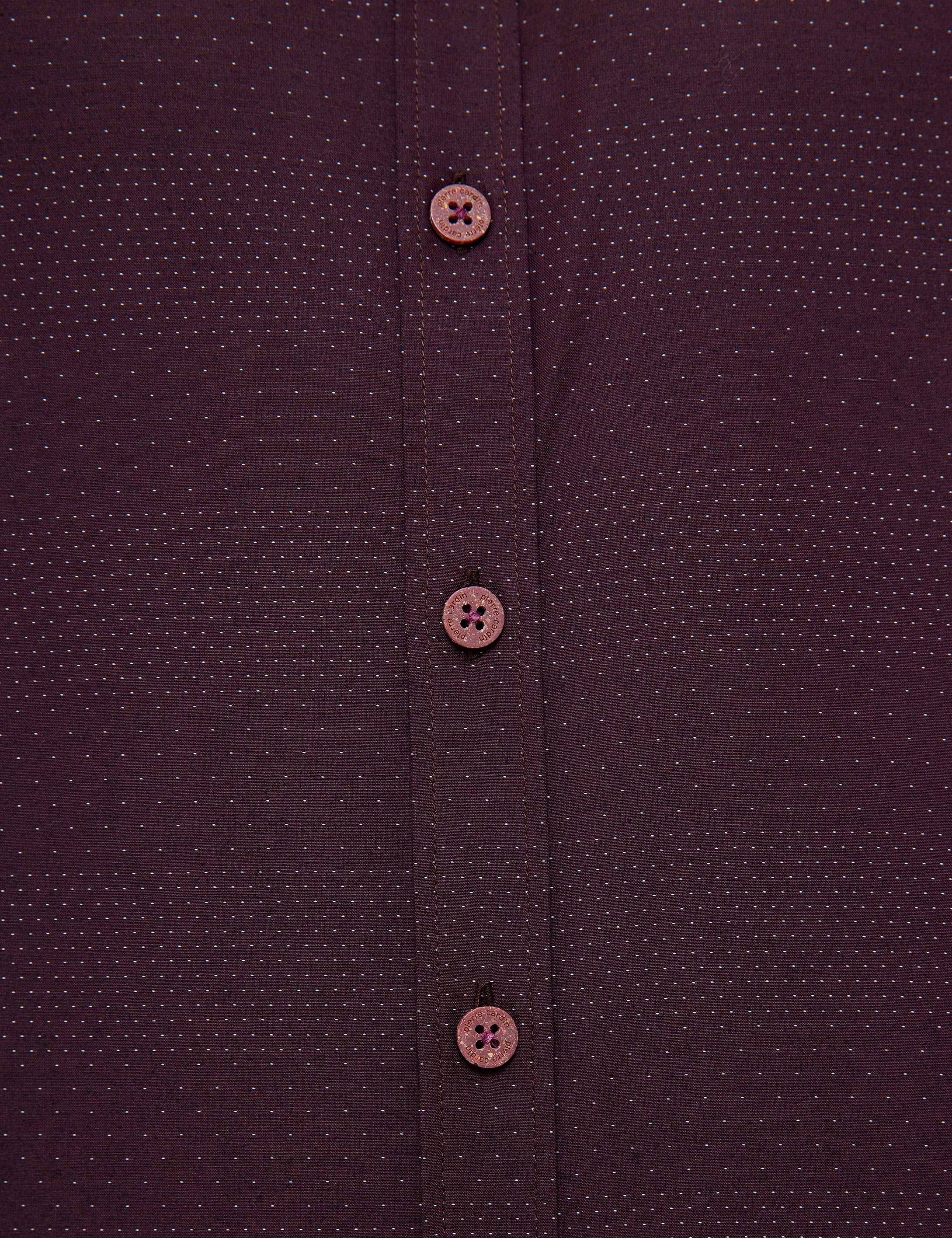Bordo Slim Fit Gömlek