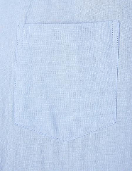 Açık Mavi Slim Fit Kısa Kollu Gömlek - 50204624103