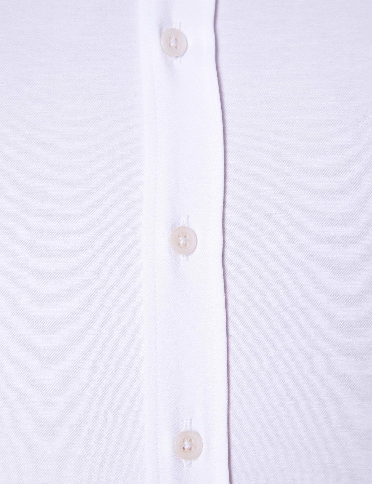 Beyaz Slim Fit Uzun Kollu Basic Gömlek - 50204546001