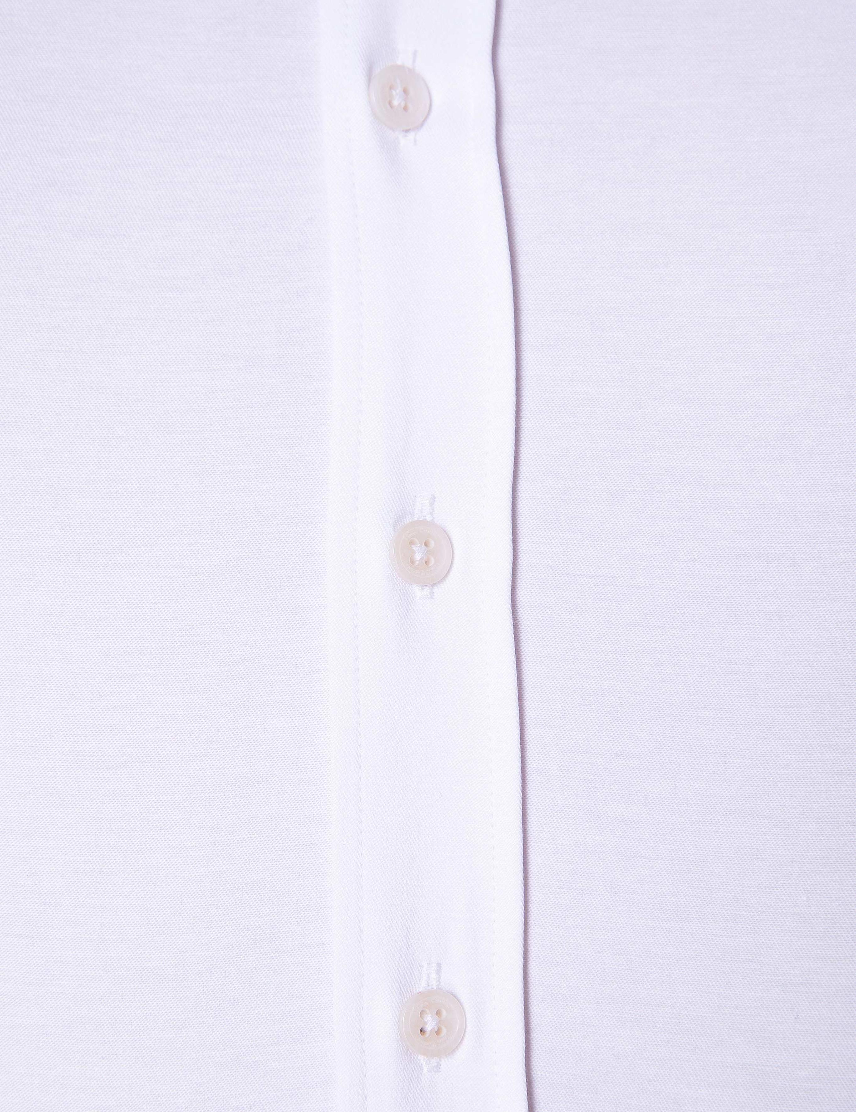 Beyaz Slim Fit Uzun Kollu Basic Gömlek