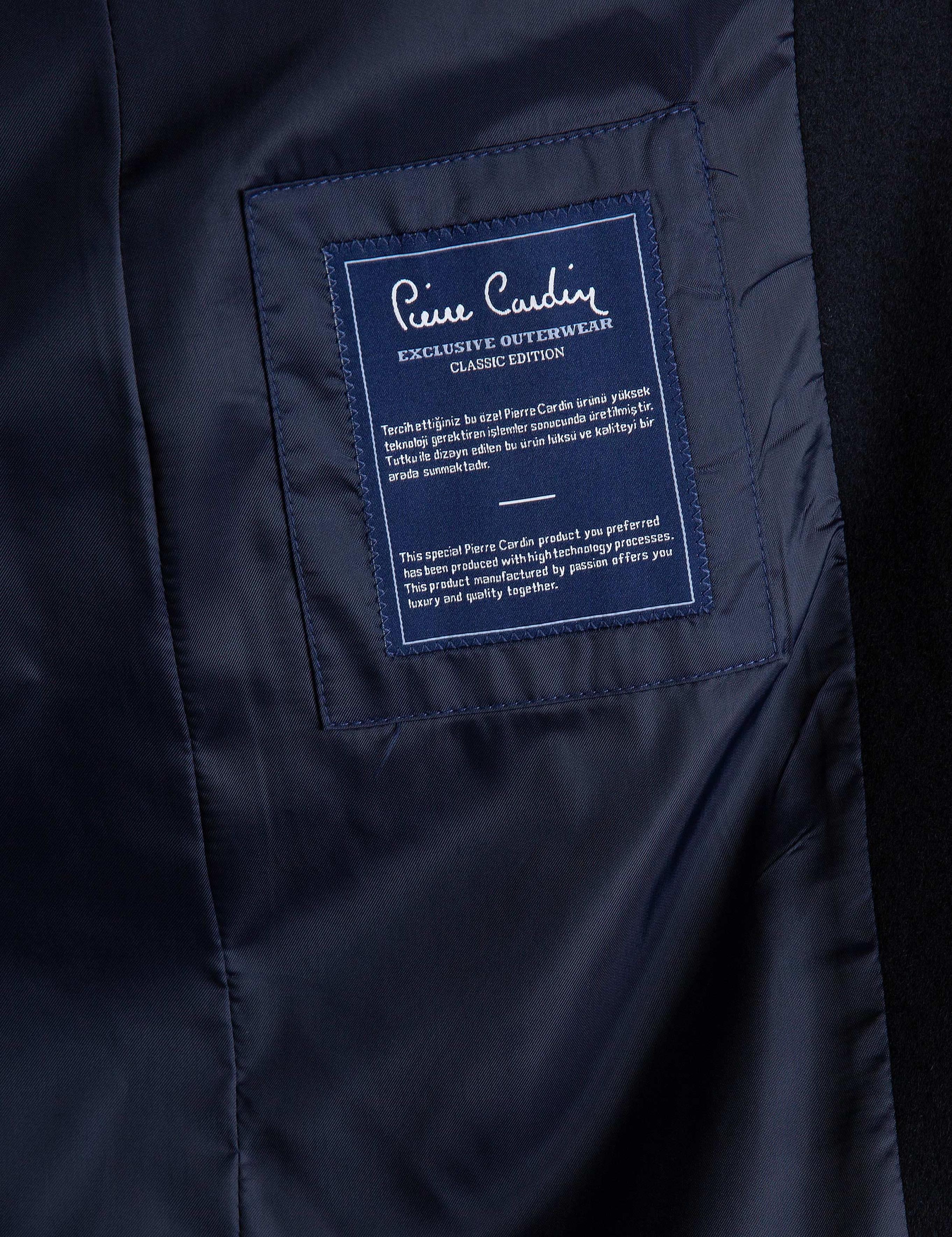 Lacivert Slim Fit Kaban