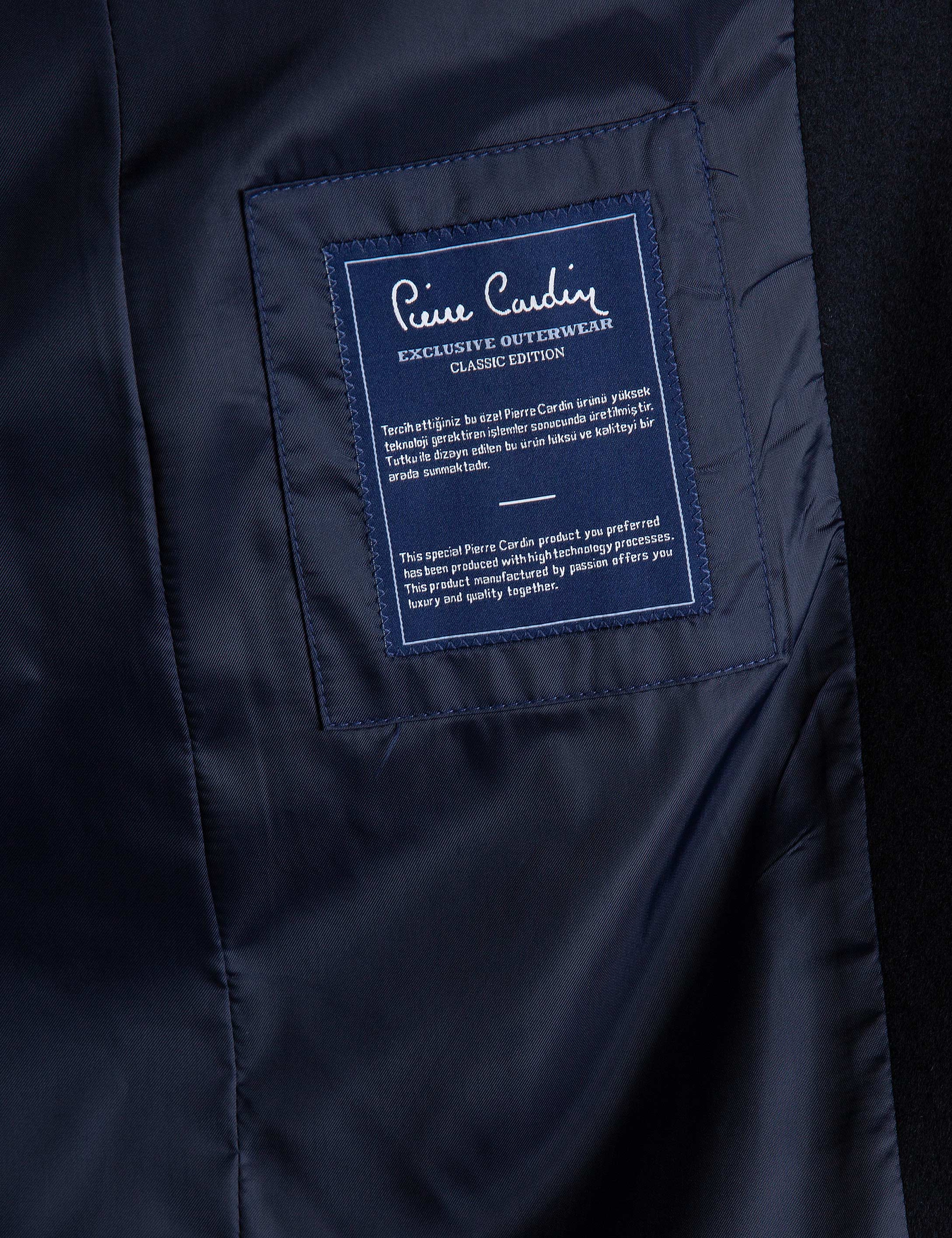 Lacivert Slim Fit Kaban