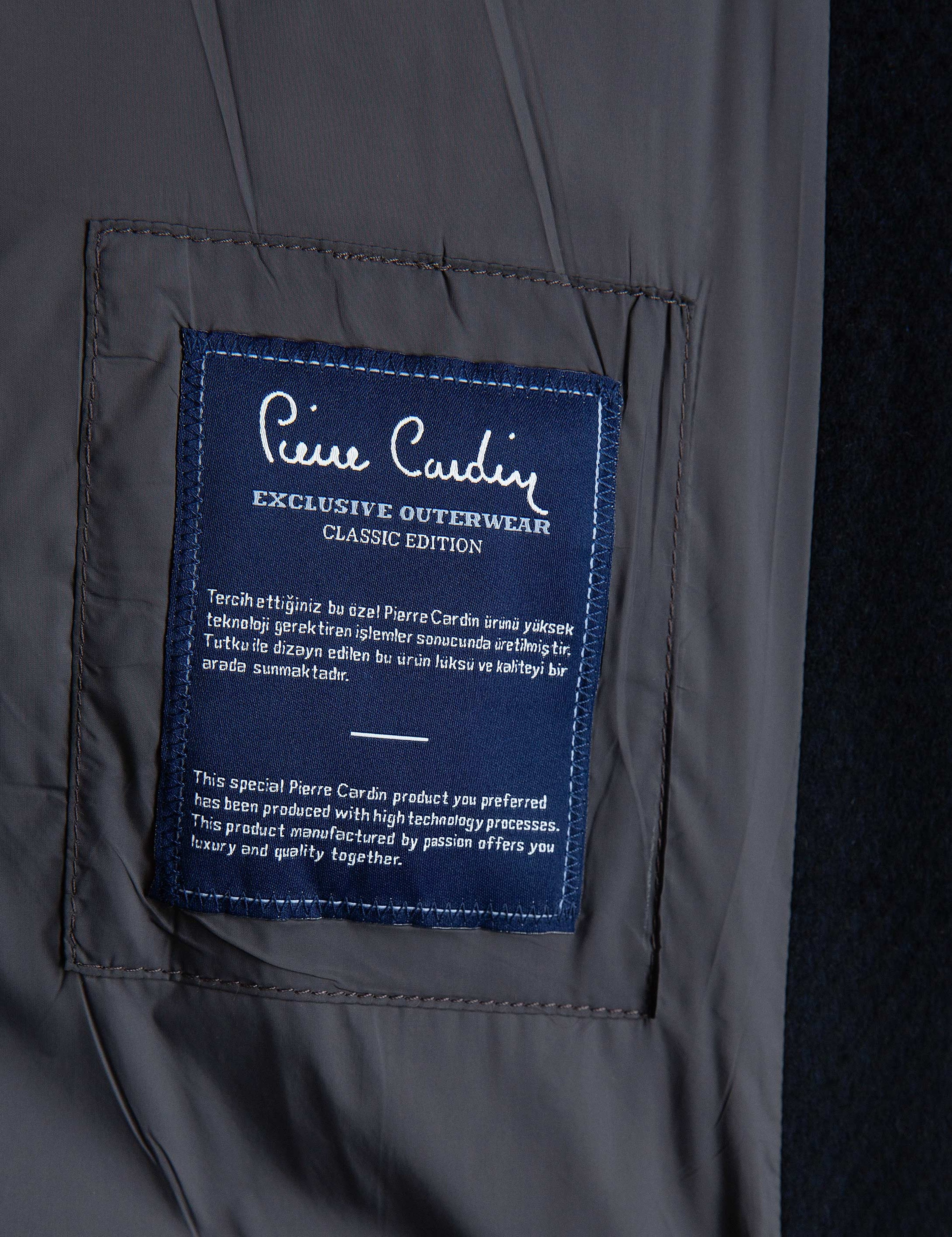 Lacivert Ex.Slim Fit Palto - Image 6