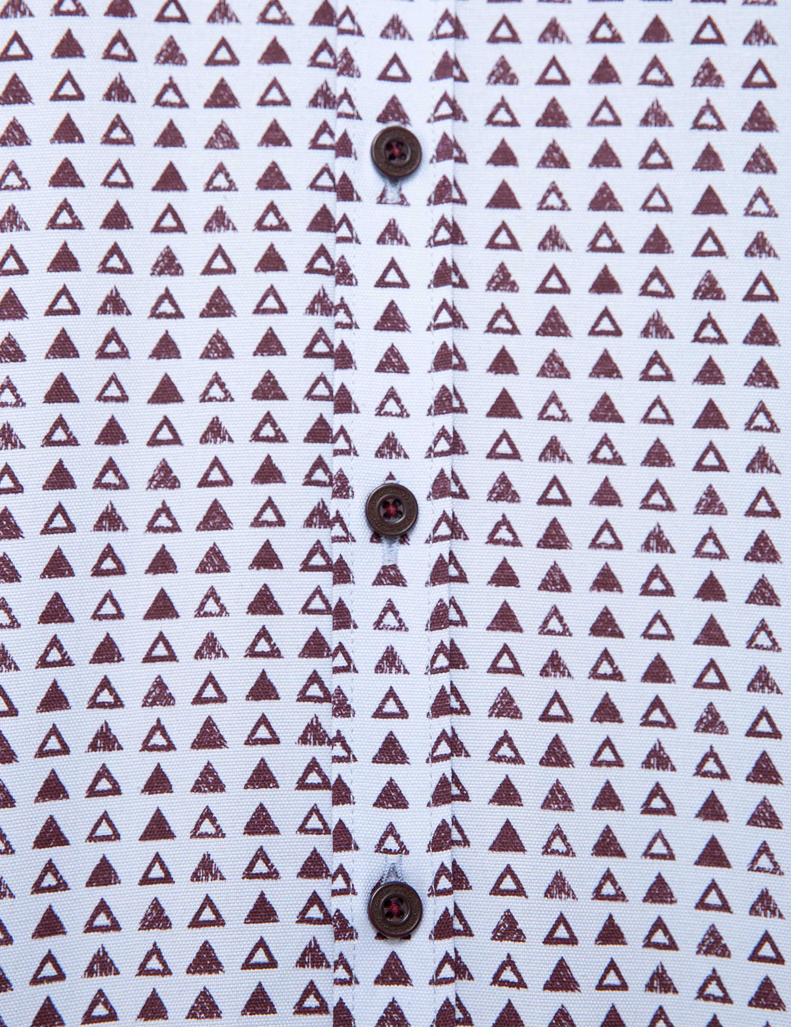 Bordo Regular Fit Uzun Kollu Gömlek