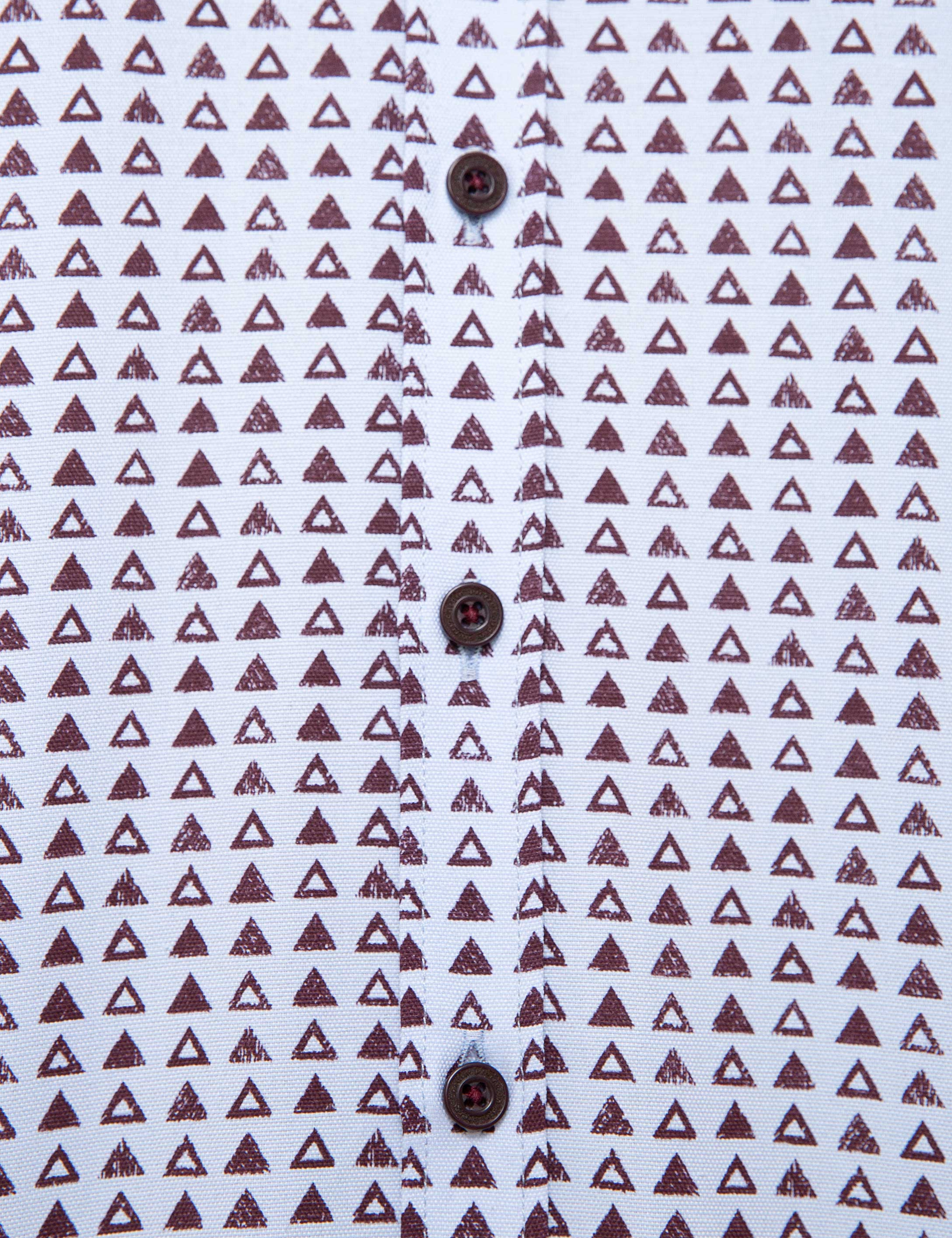 Bordo Regular Fit Uzun Kollu Gömlek