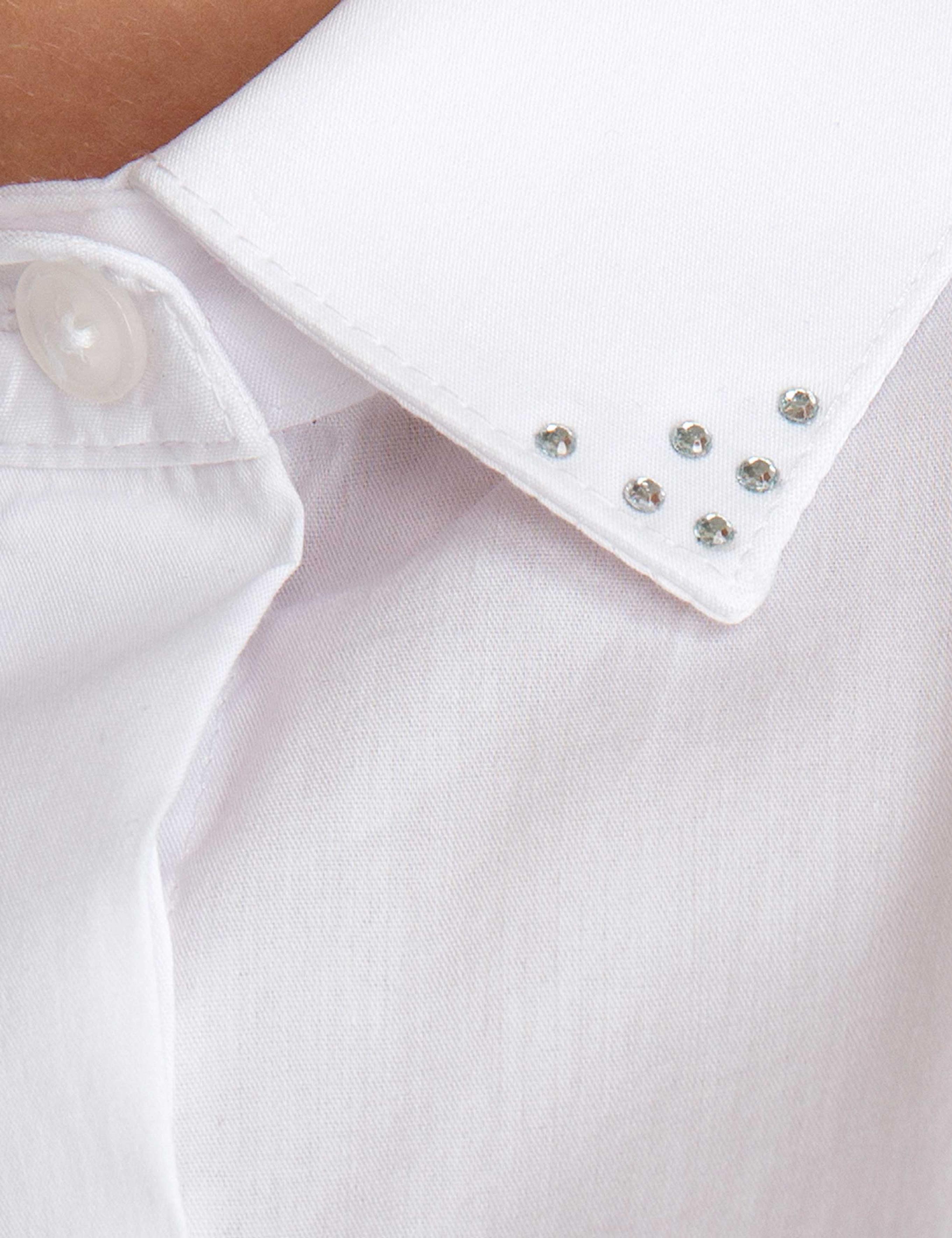 Beyaz Slim Fit Uzun Kollu Gömlek