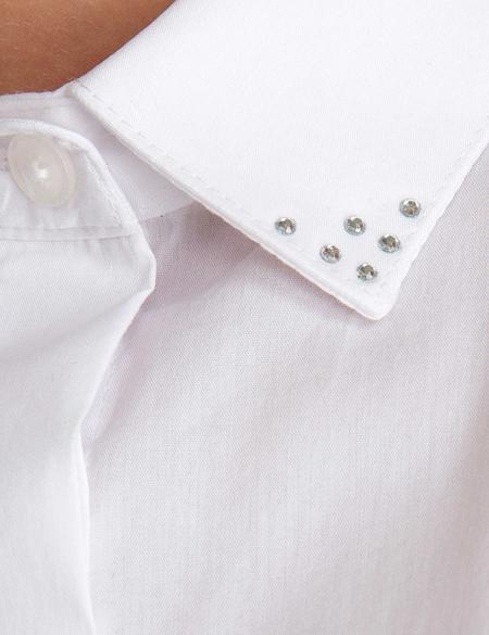 Beyaz Slim Fit Uzun Kollu Gömlek - 50197217013