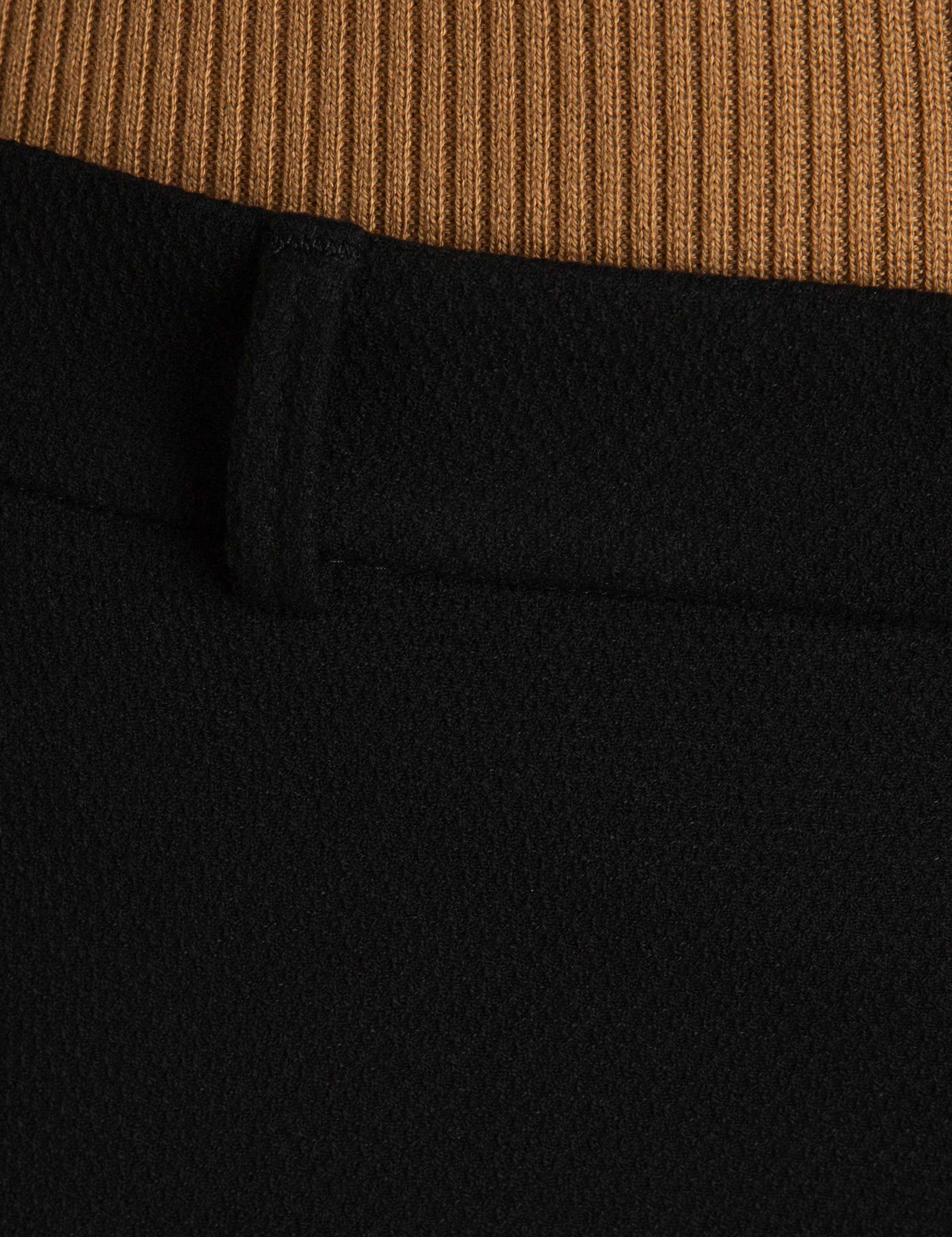 Siyah Slim Fit Kumaş Pantolon - Image 5