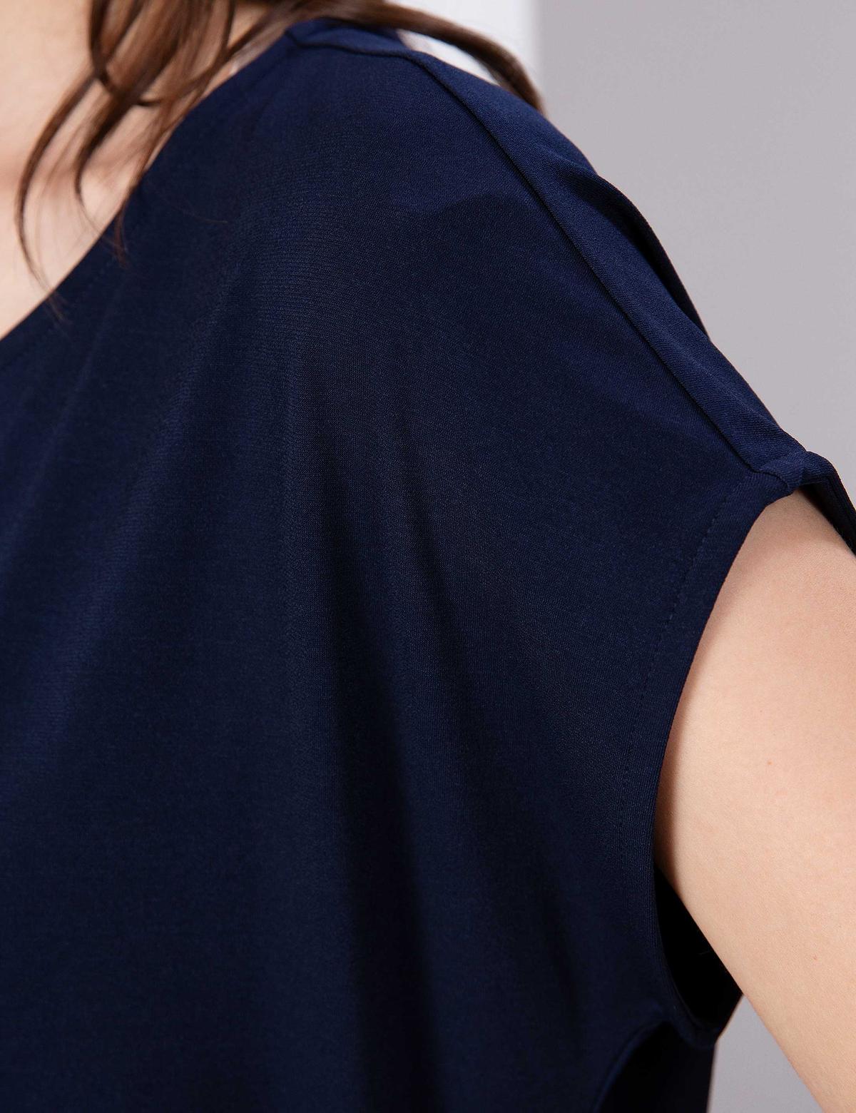 Lacivert Comfort Fit Bluz - 50197781062