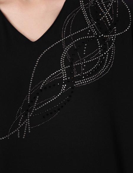 Siyah Comfort Fit Bluz - 50197783045