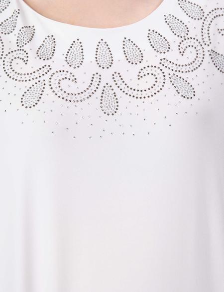 Ekru Comfort Fit Bluz - 50197787045