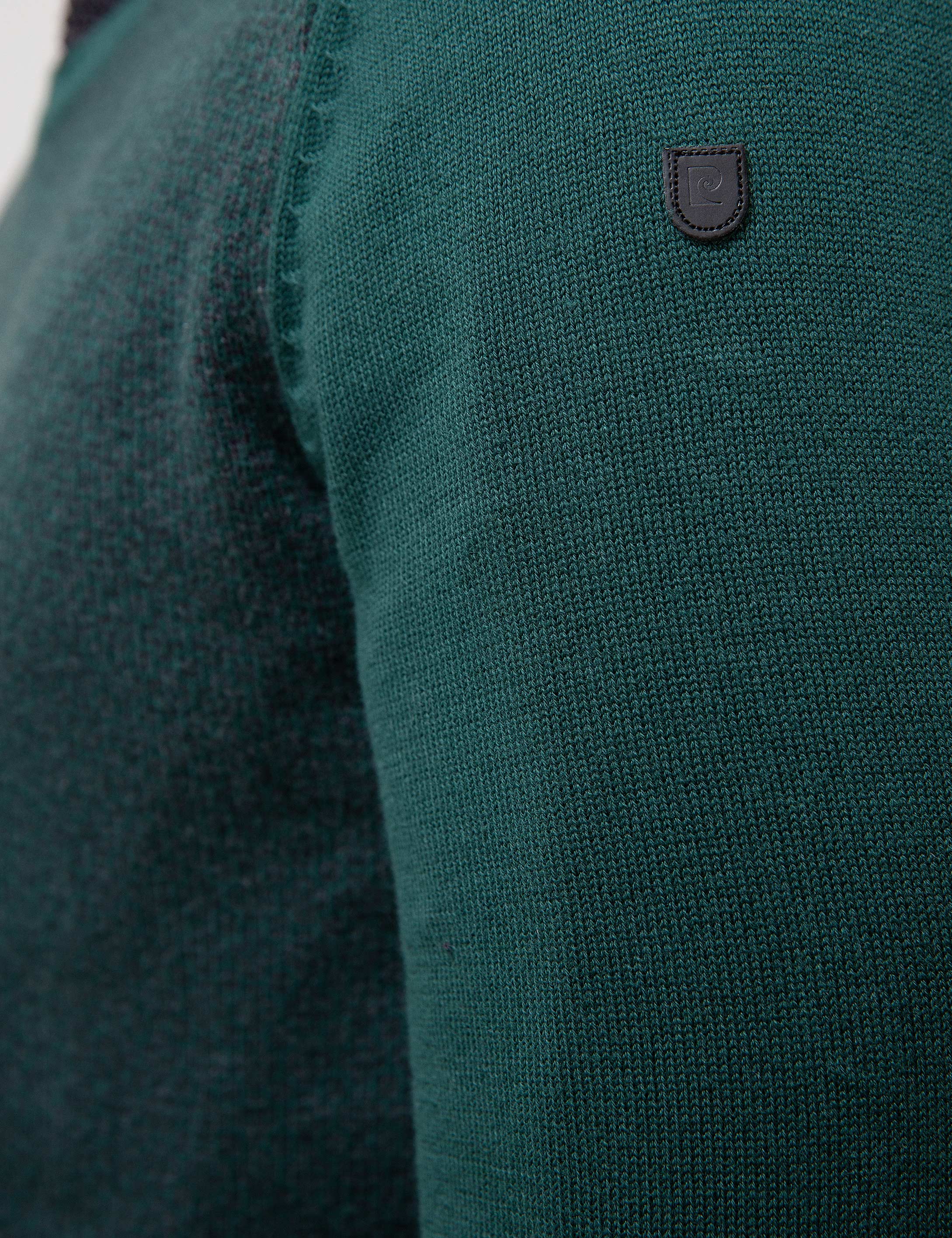 Yeşil Slim Fit Triko Kazak - 50205258001