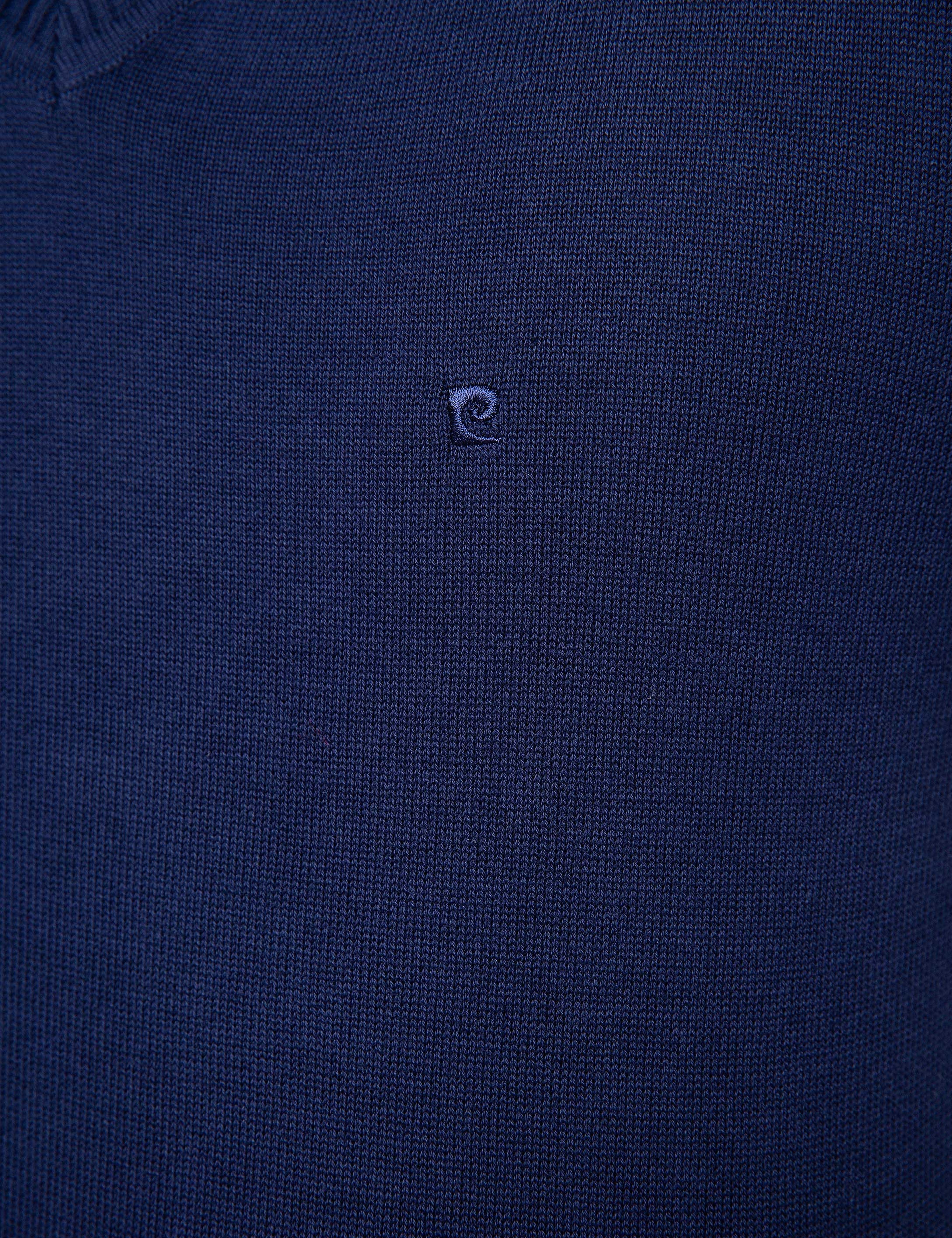 Lacivert Slim Fit V Yaka Basic Triko Kazak