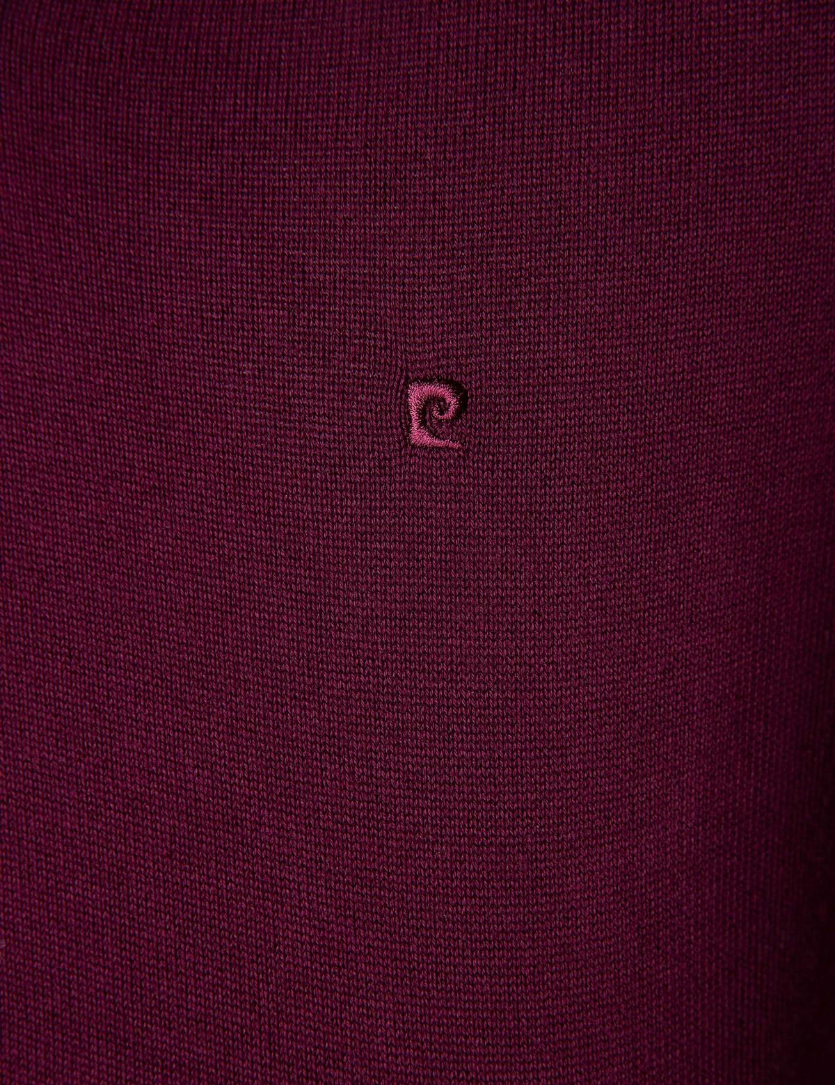 Bordo Slim Fit V Yaka Basic Triko Kazak - 50205303023