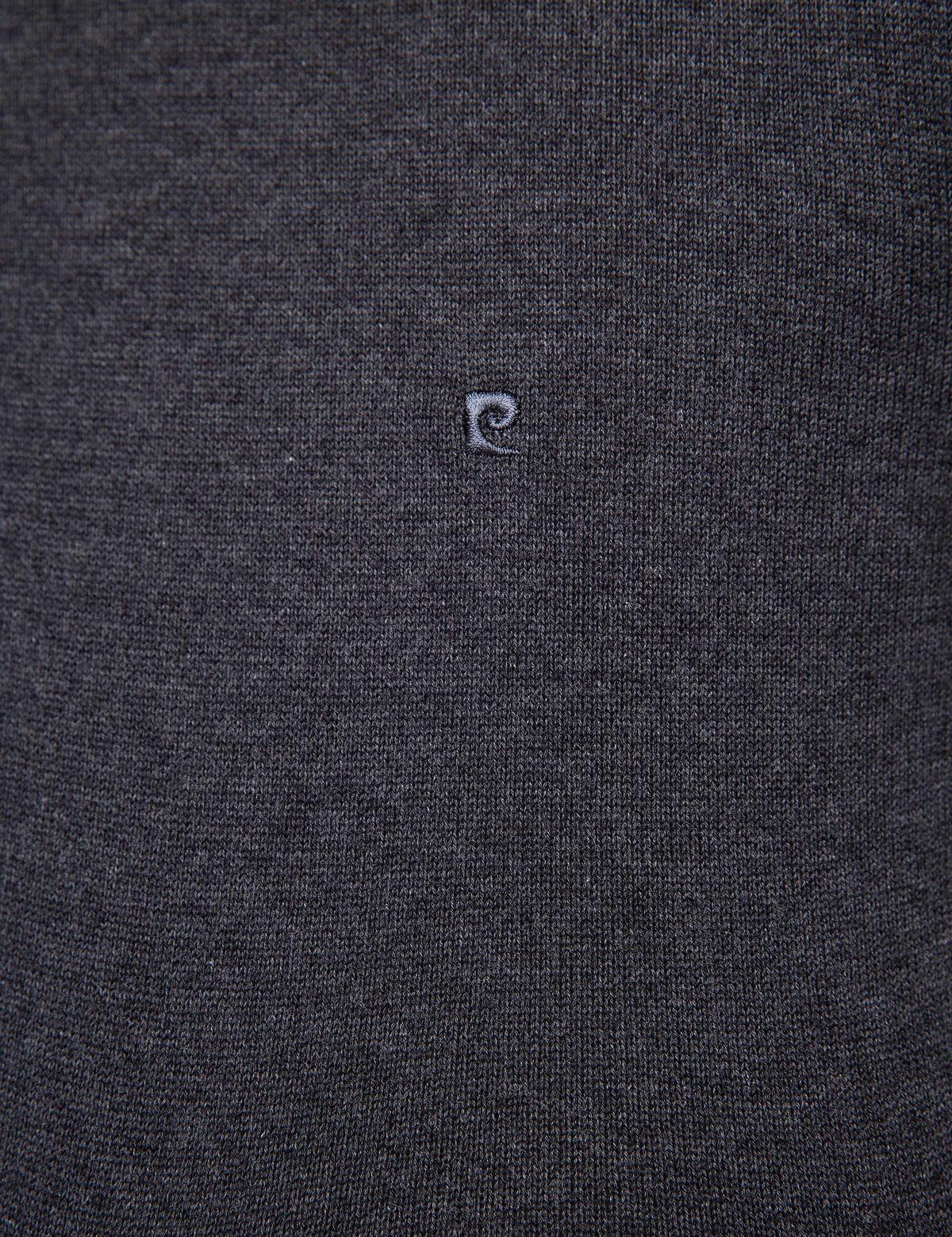 Antrasit Melanj Slim Fit Yarım Balıkçı Yaka Basic Triko Kazak - 50205305001