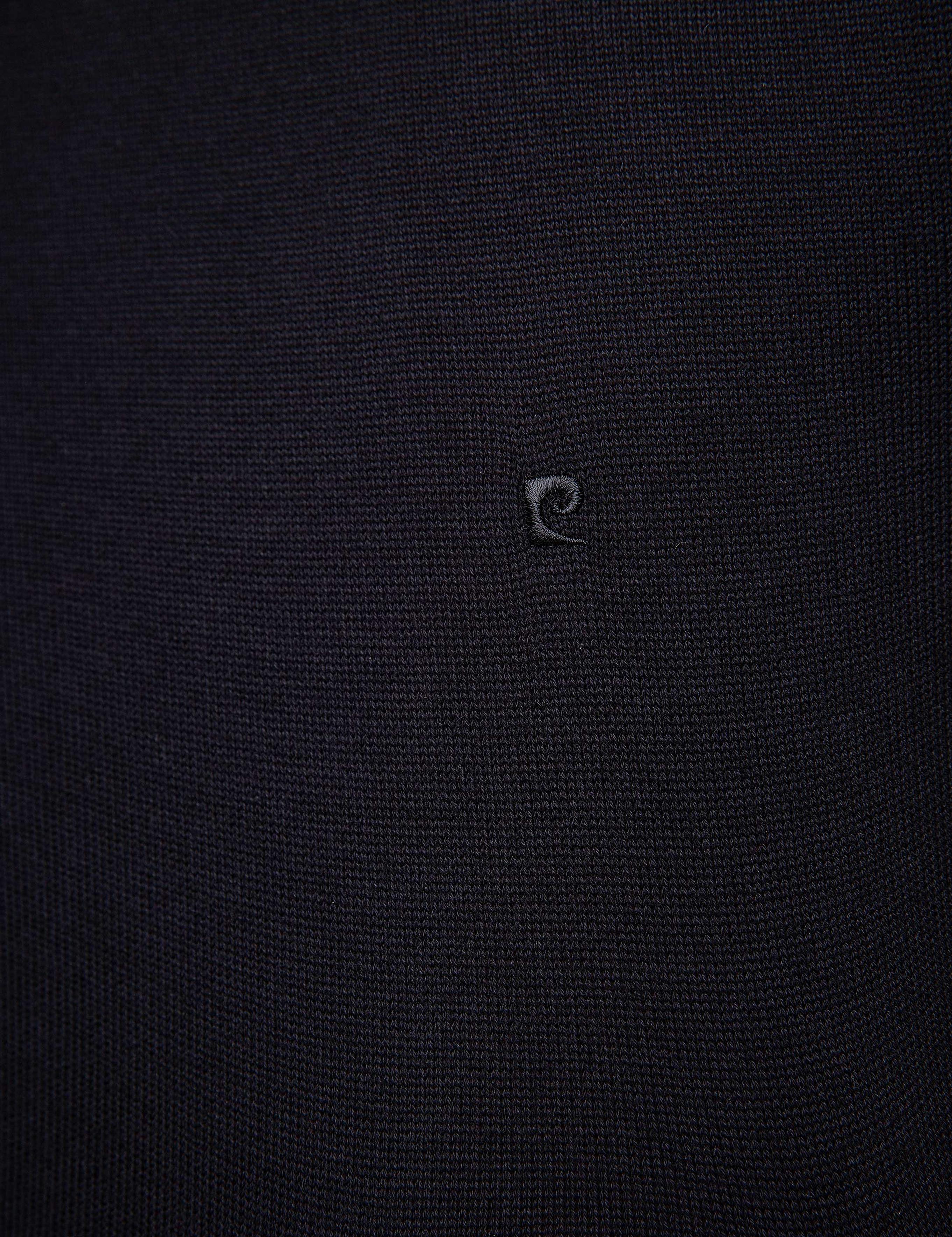 Siyah Slim Fit Yarım Balıkçı Yaka Triko Kazak