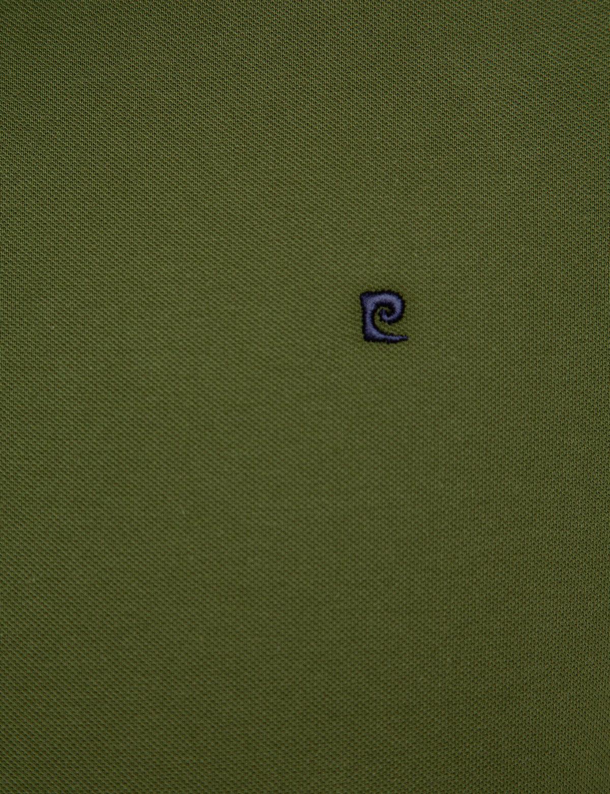 Yeşil Slim Fit Polo Yaka Basic T-shirt - 50197145001