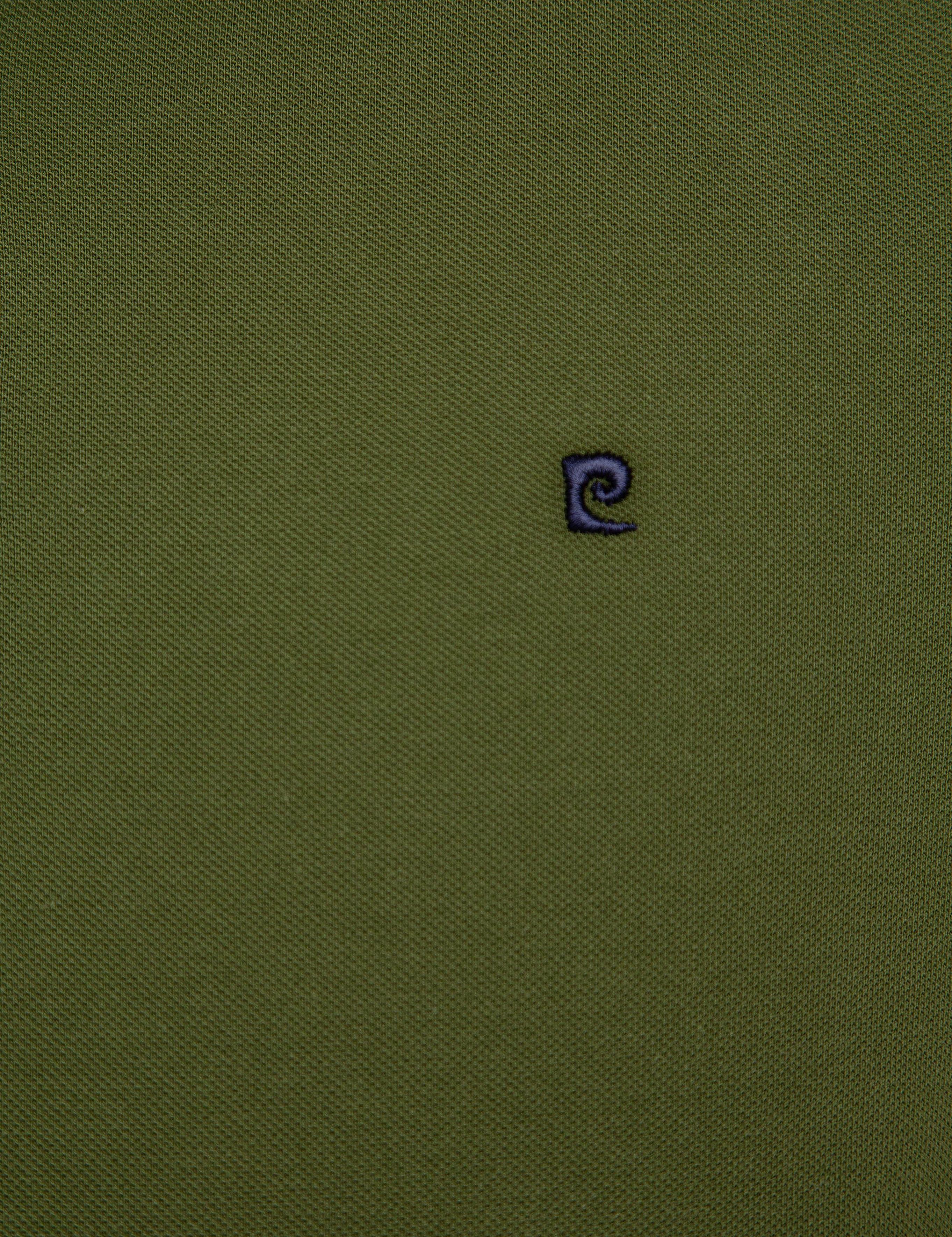 Yeşil Slim Fit Polo Yaka Basic T-shirt