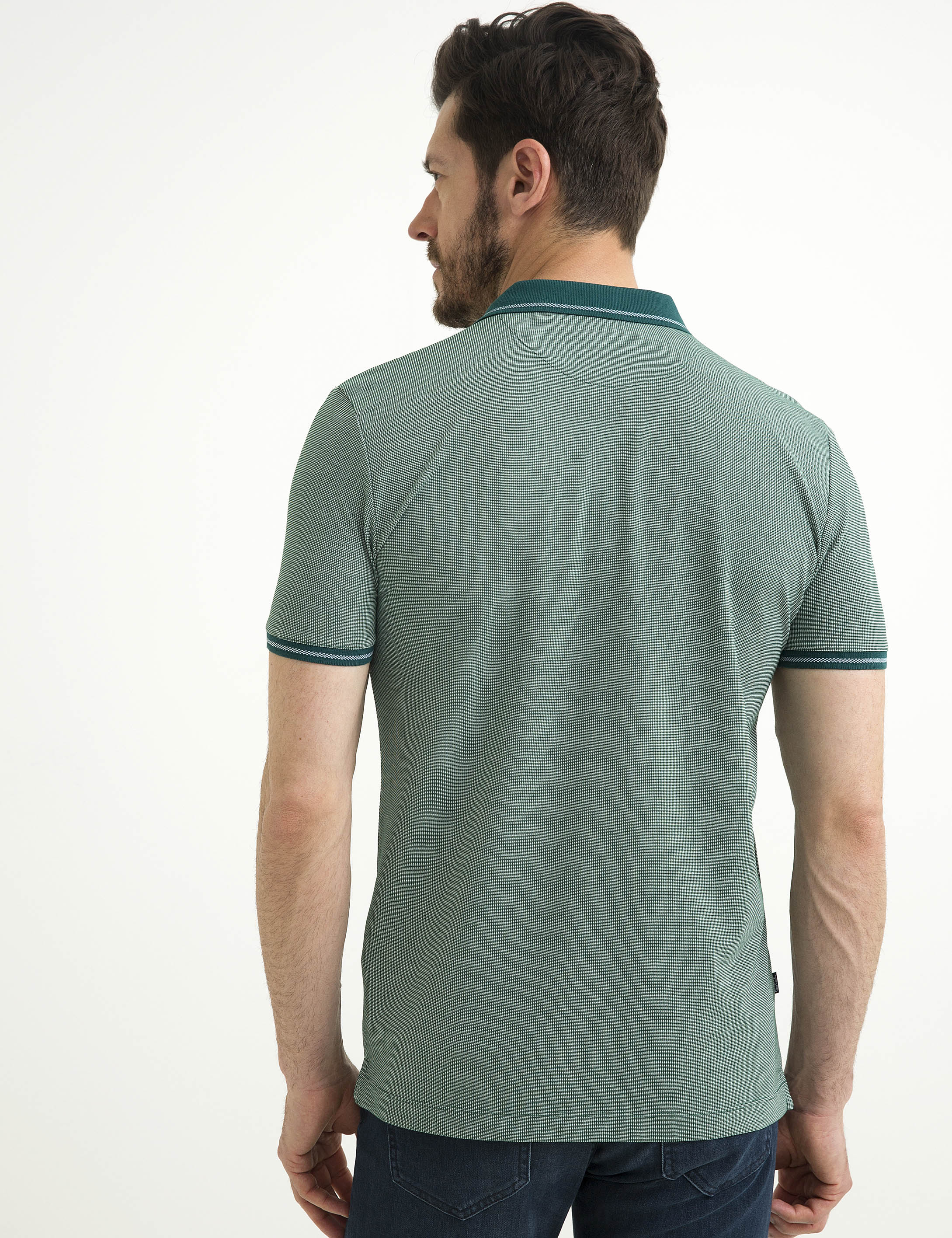 Koyu Yeşil Slim Fit Tişört - Image 6