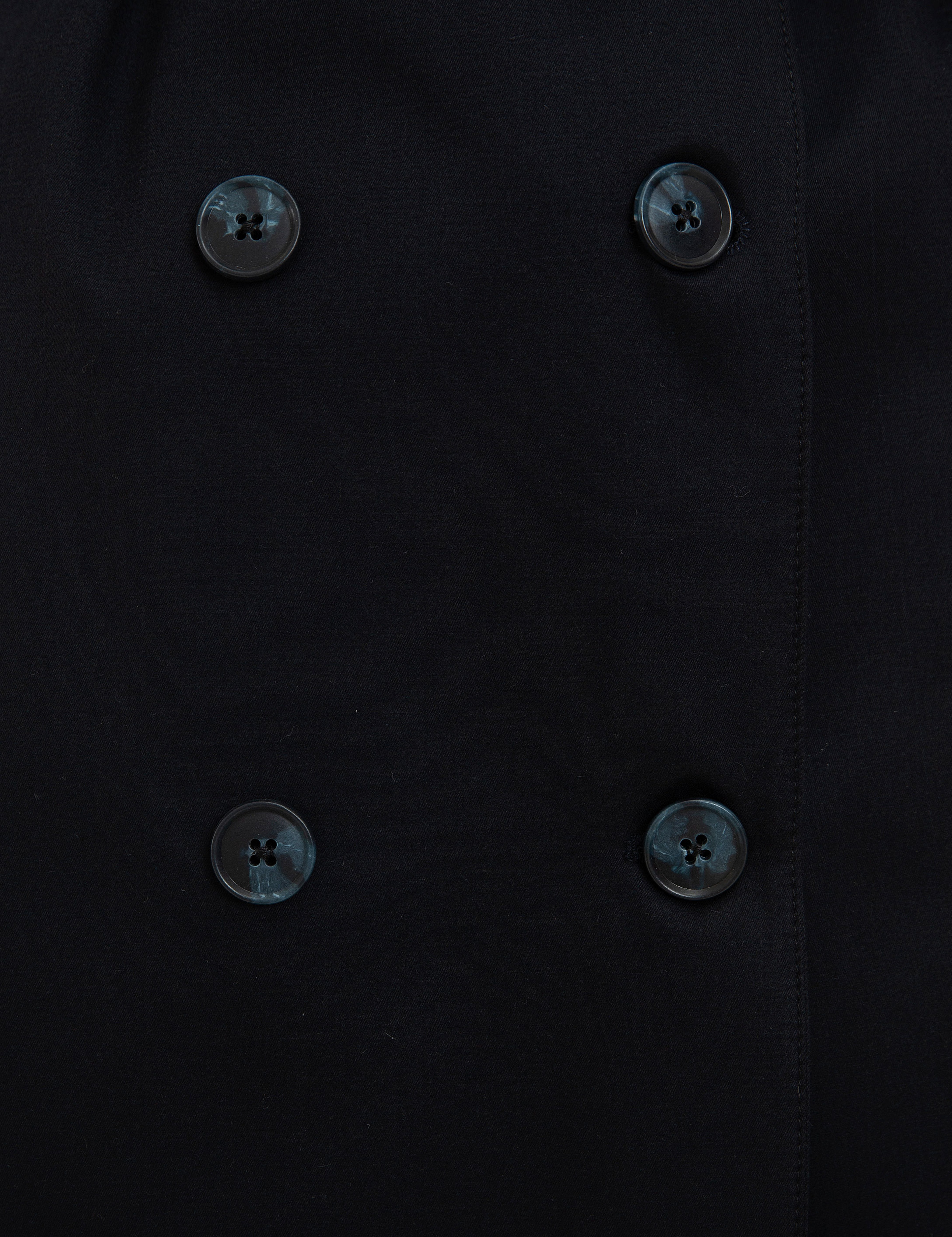 Lacivert Slim Fit Trençkot