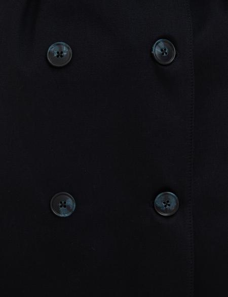 Lacivert Slim Fit Trençkot - 50198757011