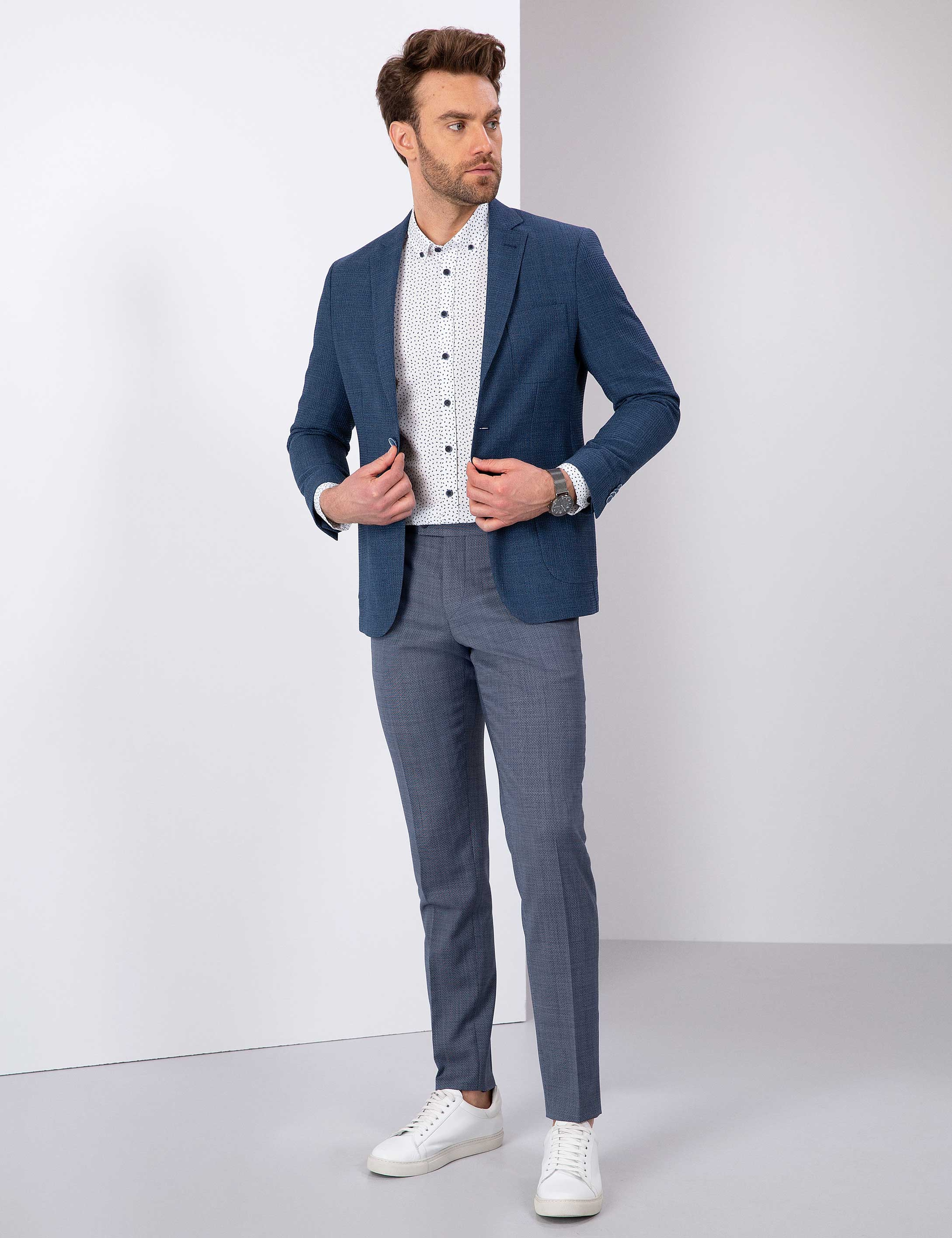 Indıgo Slim Fit Ceket - Image 5