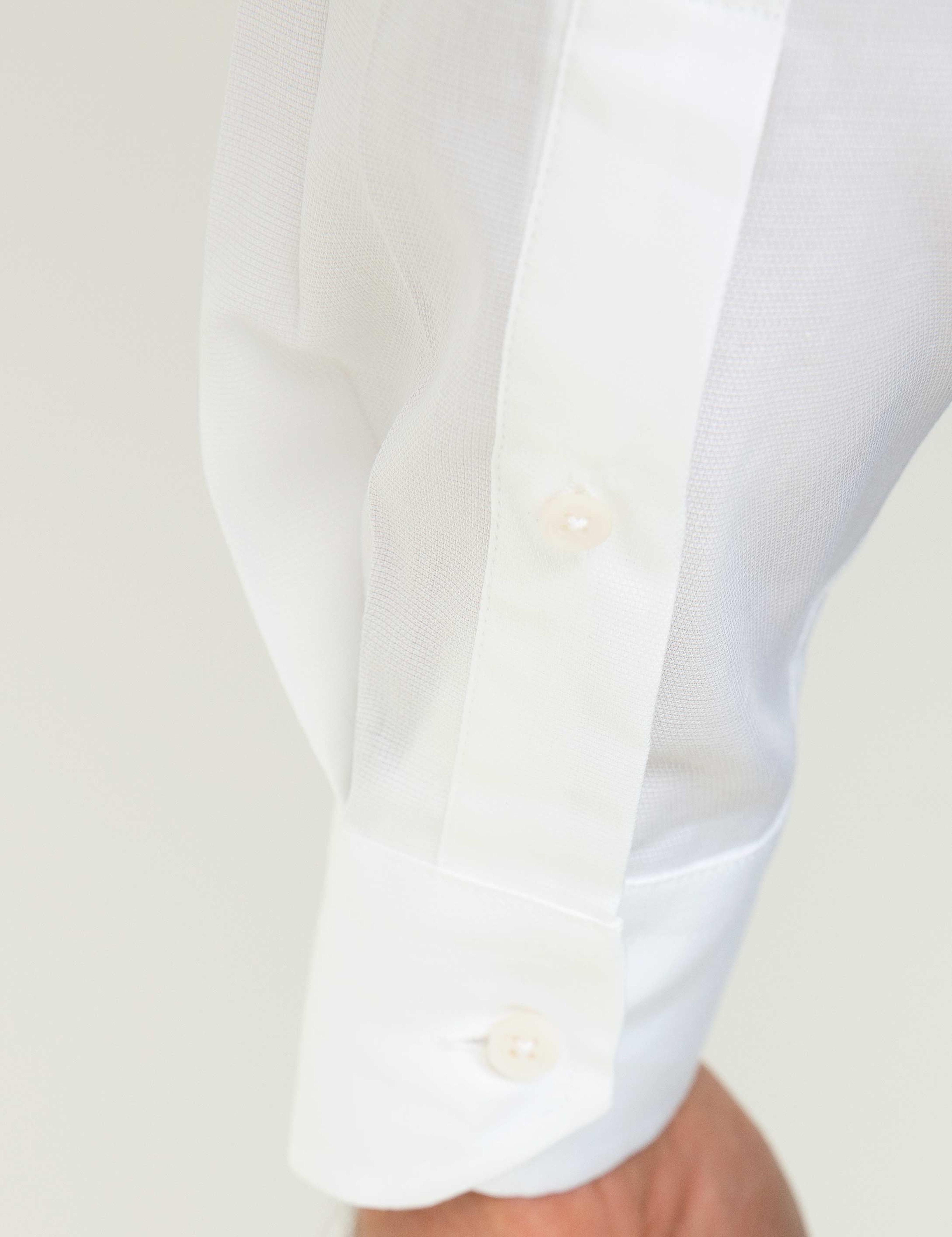 Beyaz Slim Fit Gömlek - Image 5