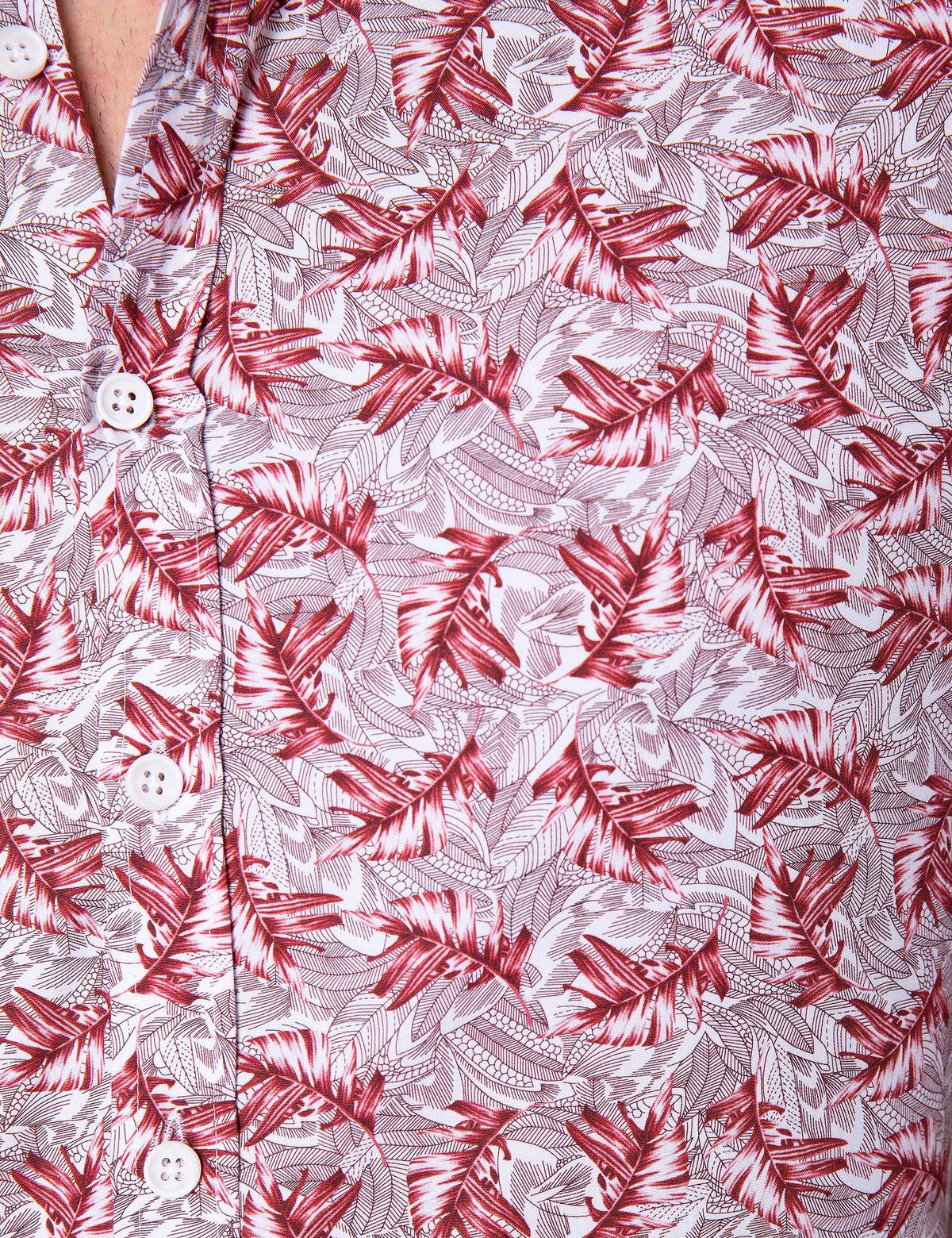 Bordo Slim Fit Uzun Kollu Gömlek - 50200592023