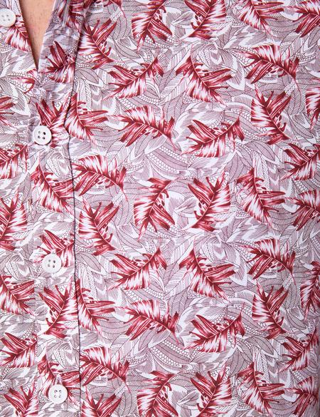 Bordo Slim Fit Uzun Kollu Gömlek - 50200592023