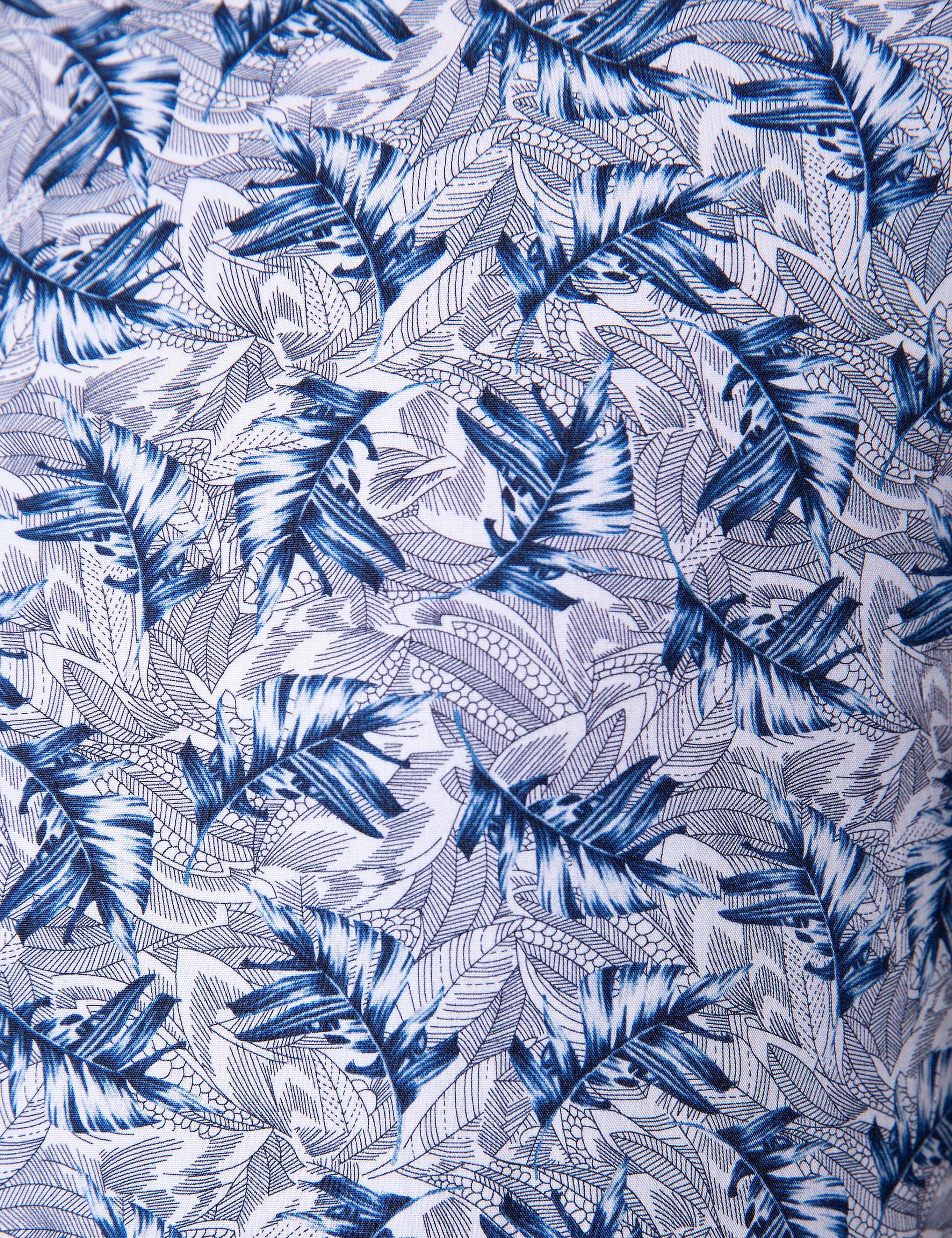 Lacivert Slim Fit Uzun Kollu Gömlek