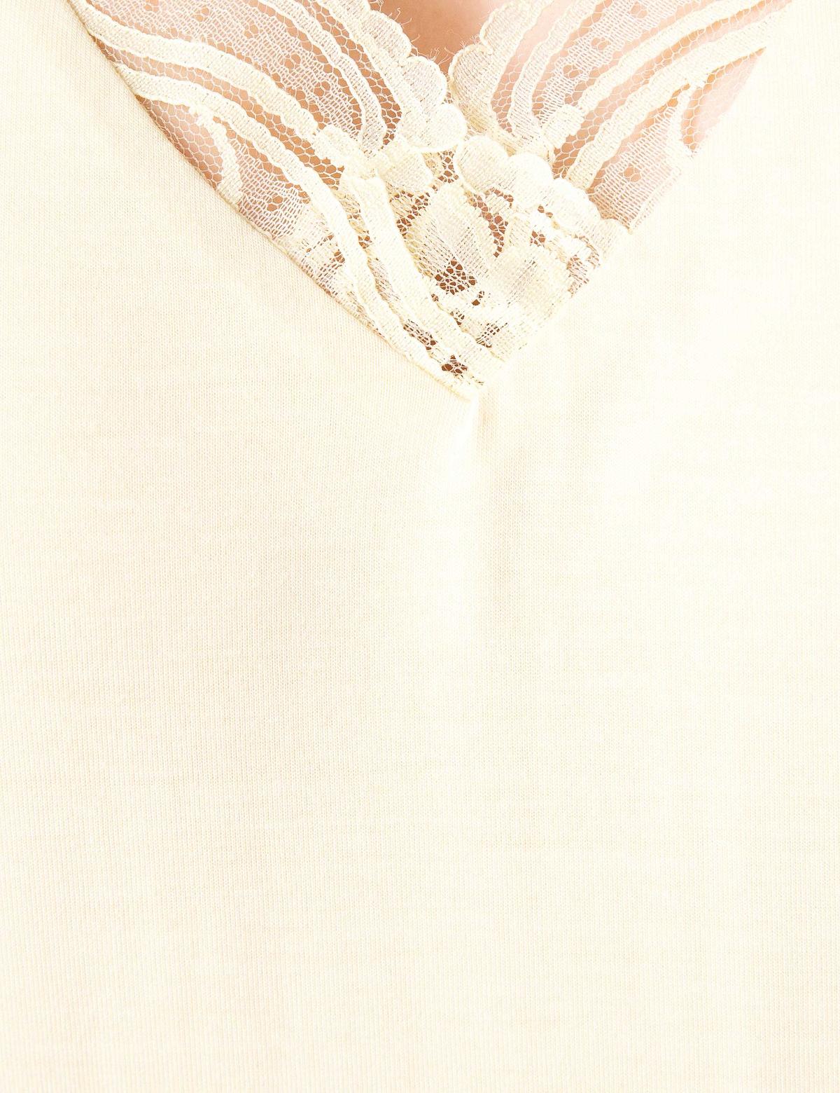 Açık Sarı Kolsuz Tişört - 50200750011