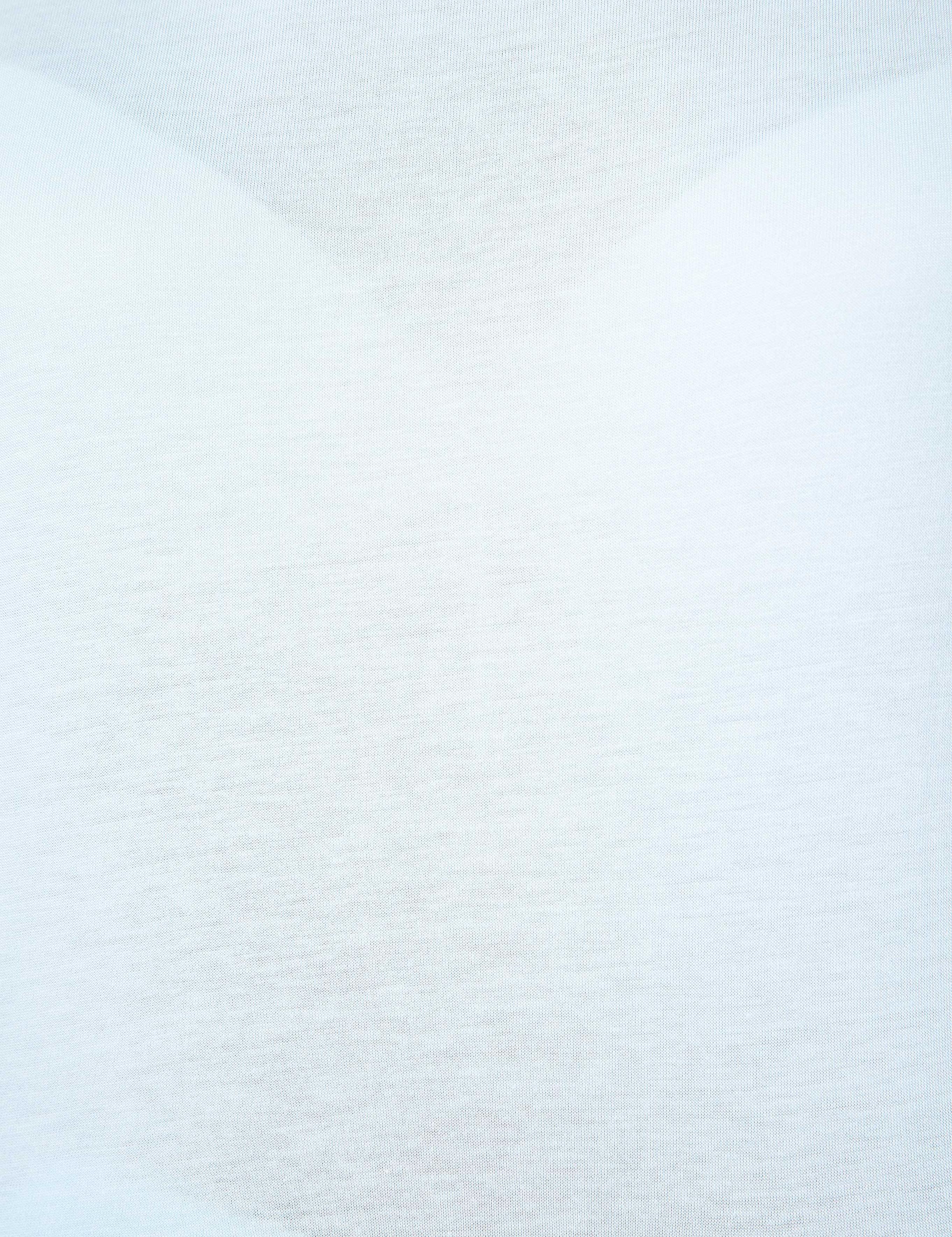 Açık Mavi Bisiklet Yaka Tişört