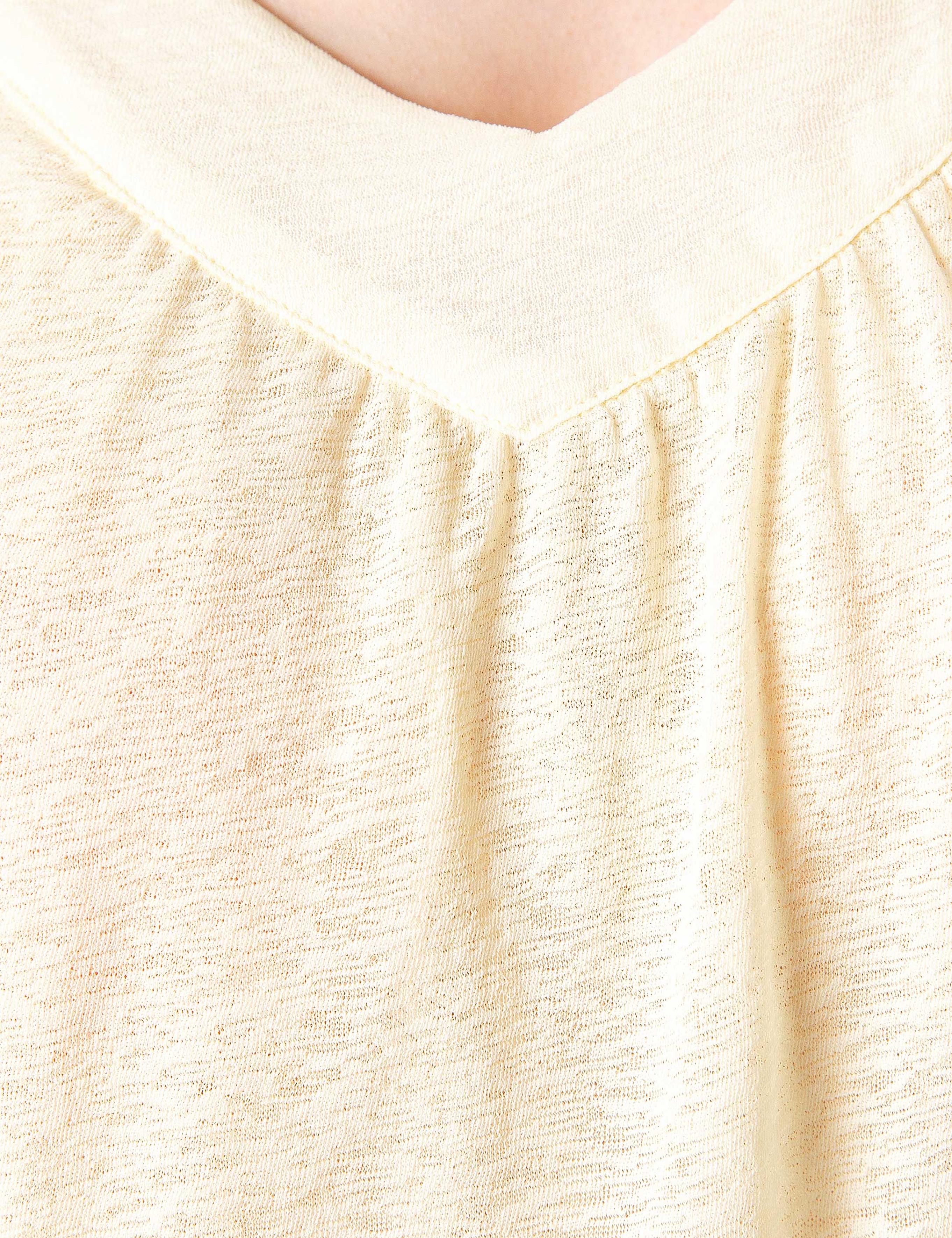 Açık Sarı Kolsuz Tişört