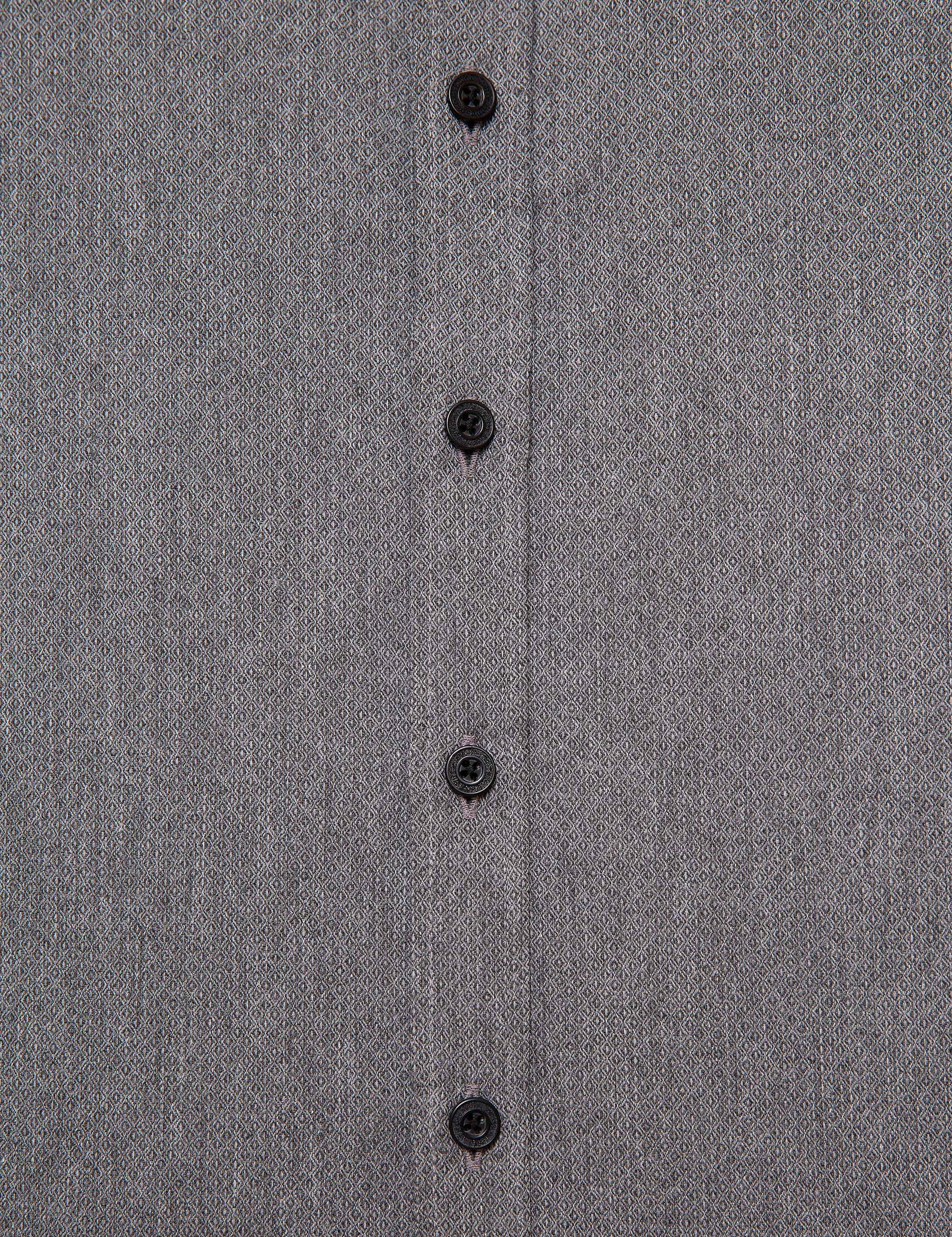 Gri Slim Fit Gömlek