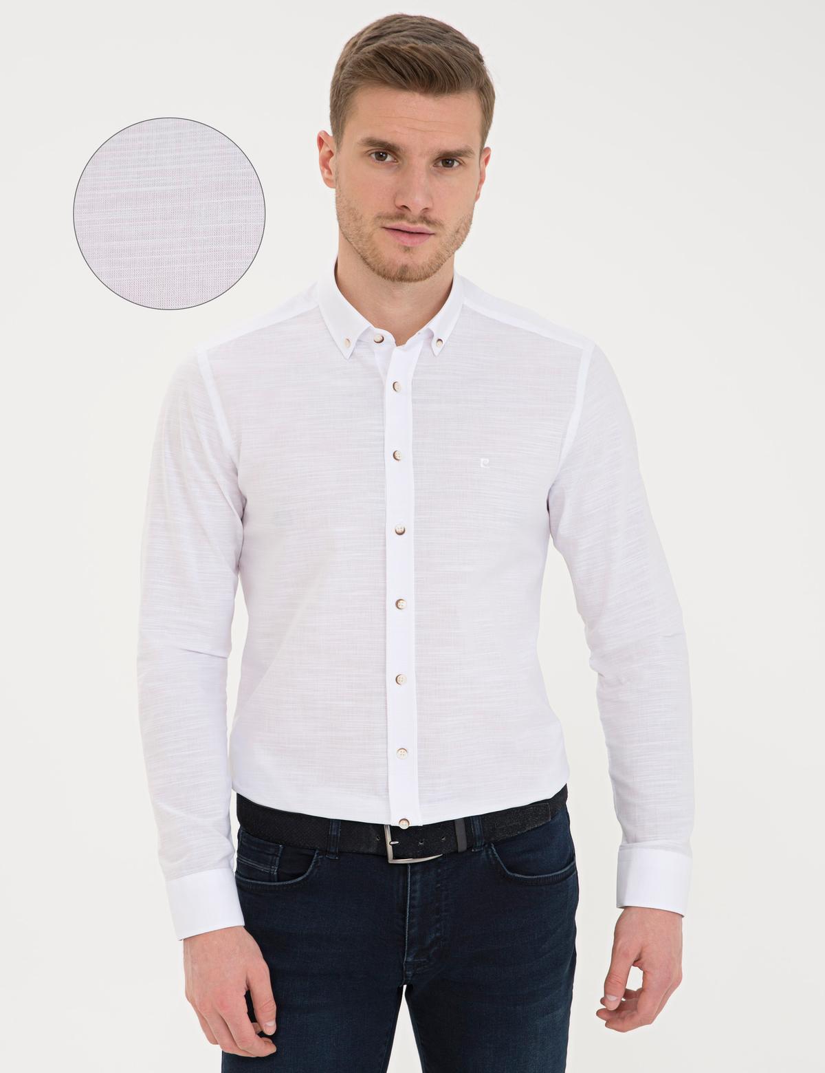 Beyaz Slim Fit Gömlek