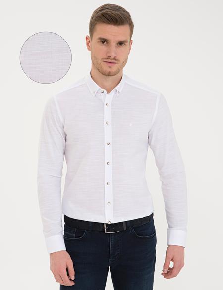 Beyaz Slim Fit Gömlek - 50236034005