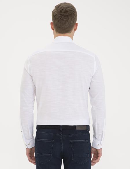 Beyaz Slim Fit Gömlek - 50236034005