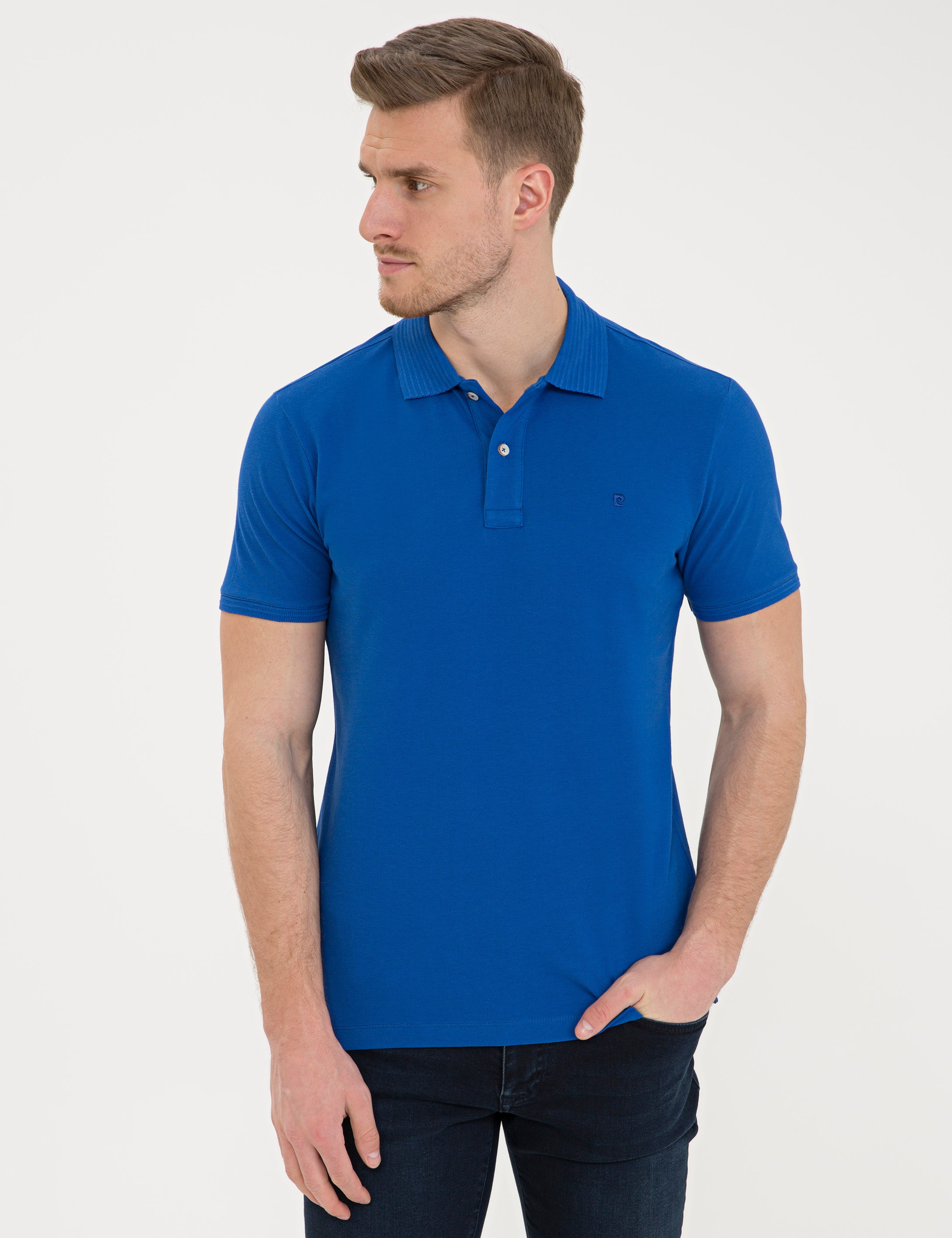 Saks Slim Fit Basic Tişört - Image 1