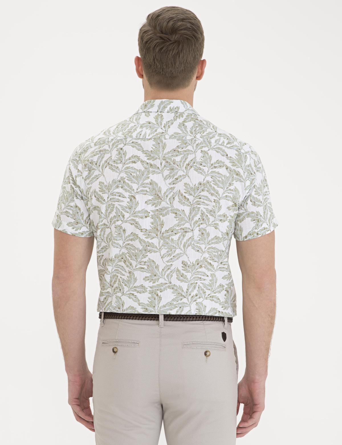 Haki Regular Fit Kısa Kollu Gömlek - 50235123011