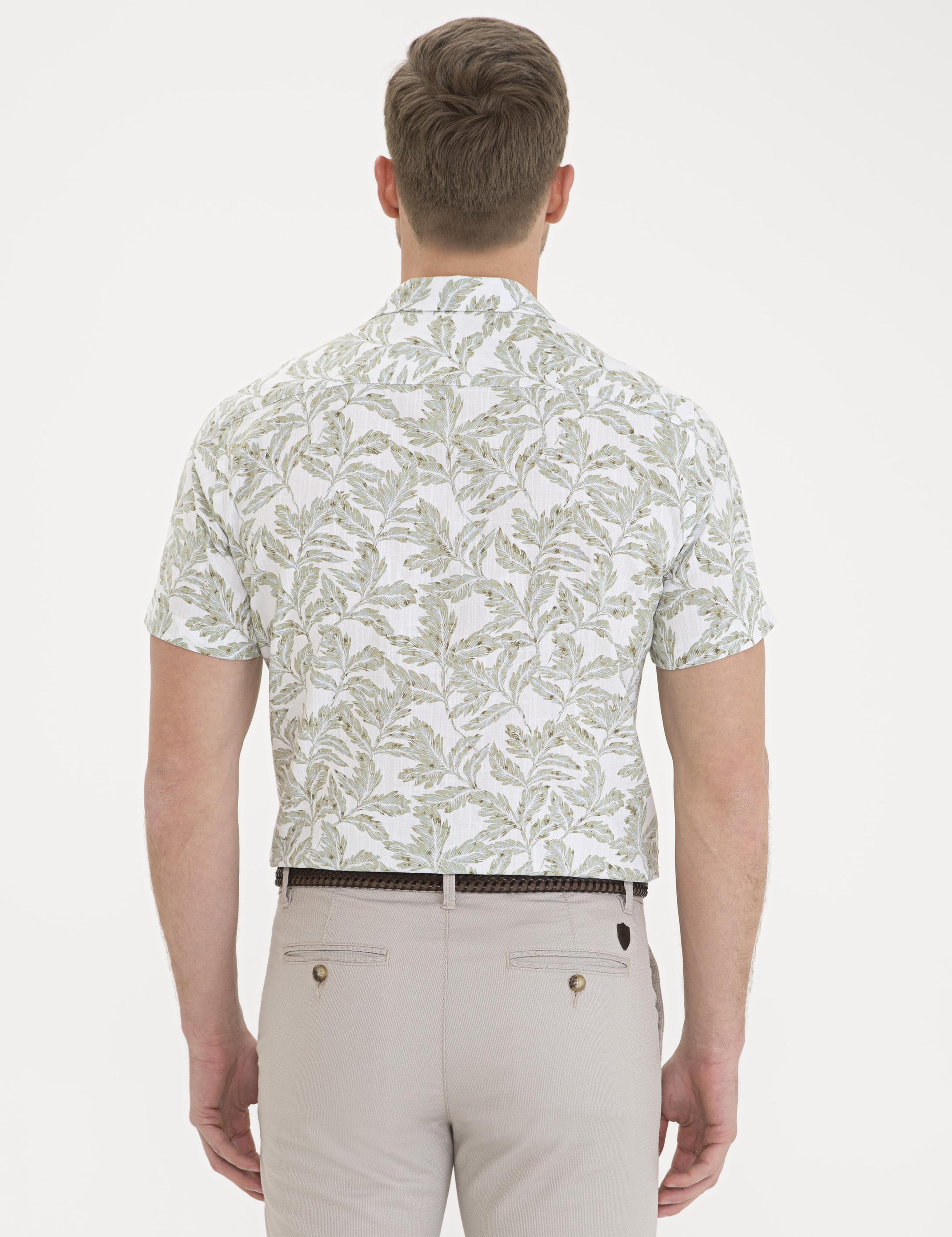 Haki Regular Fit Kısa Kollu Gömlek