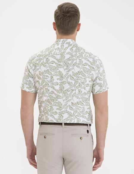 Haki Regular Fit Kısa Kollu Gömlek - 50235123011